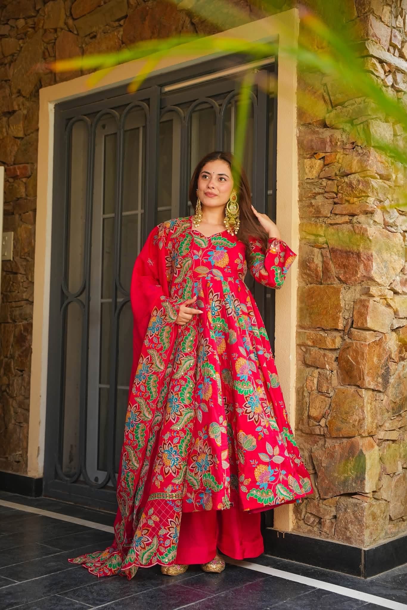 Mehrnaz Radiance Heavy Anarkali Suit Set