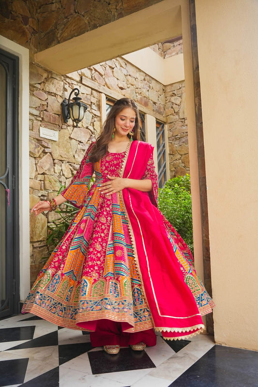 Baneera Bloom Heavy Anarkali Suit Set