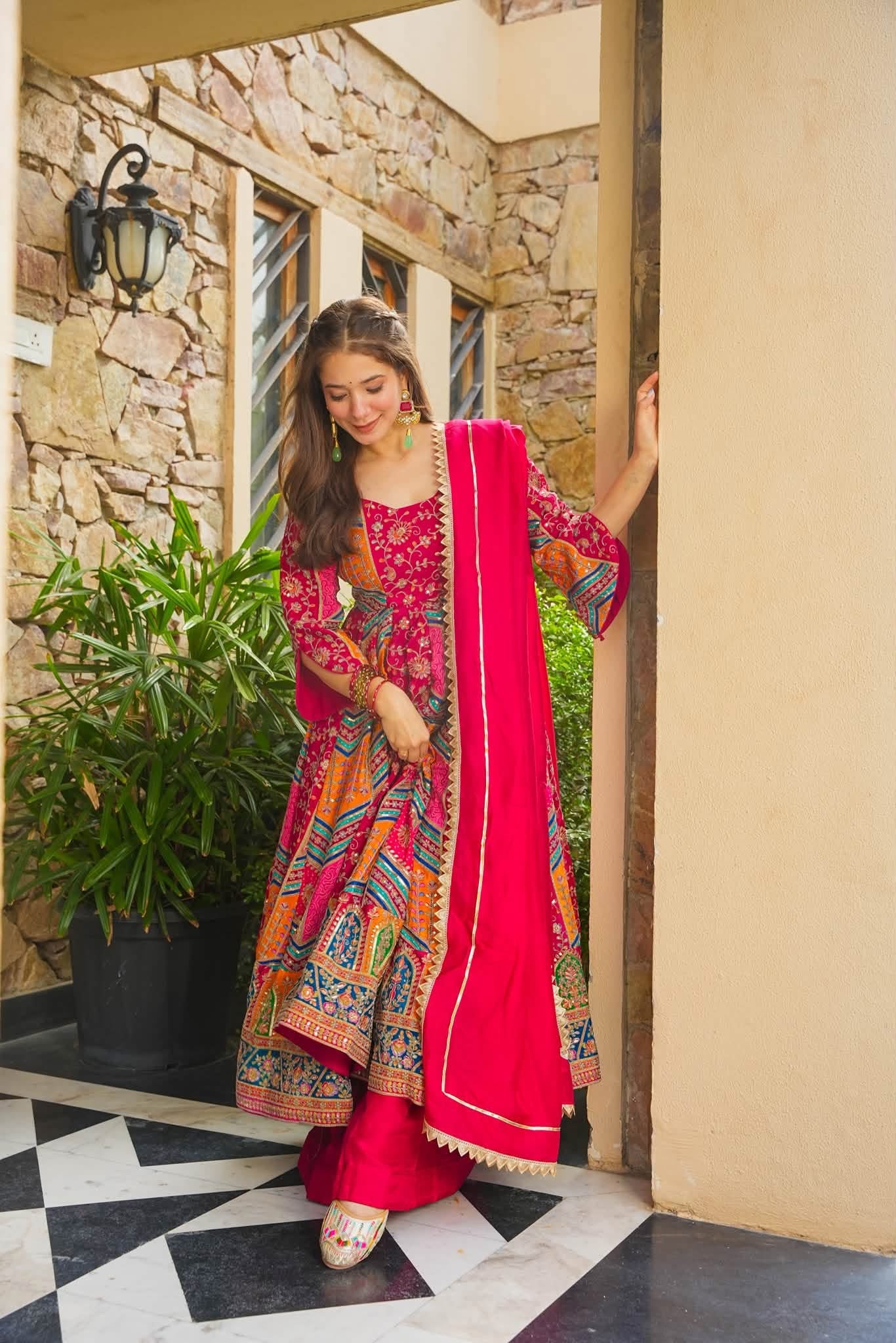 Baneera Bloom Heavy Anarkali Suit Set