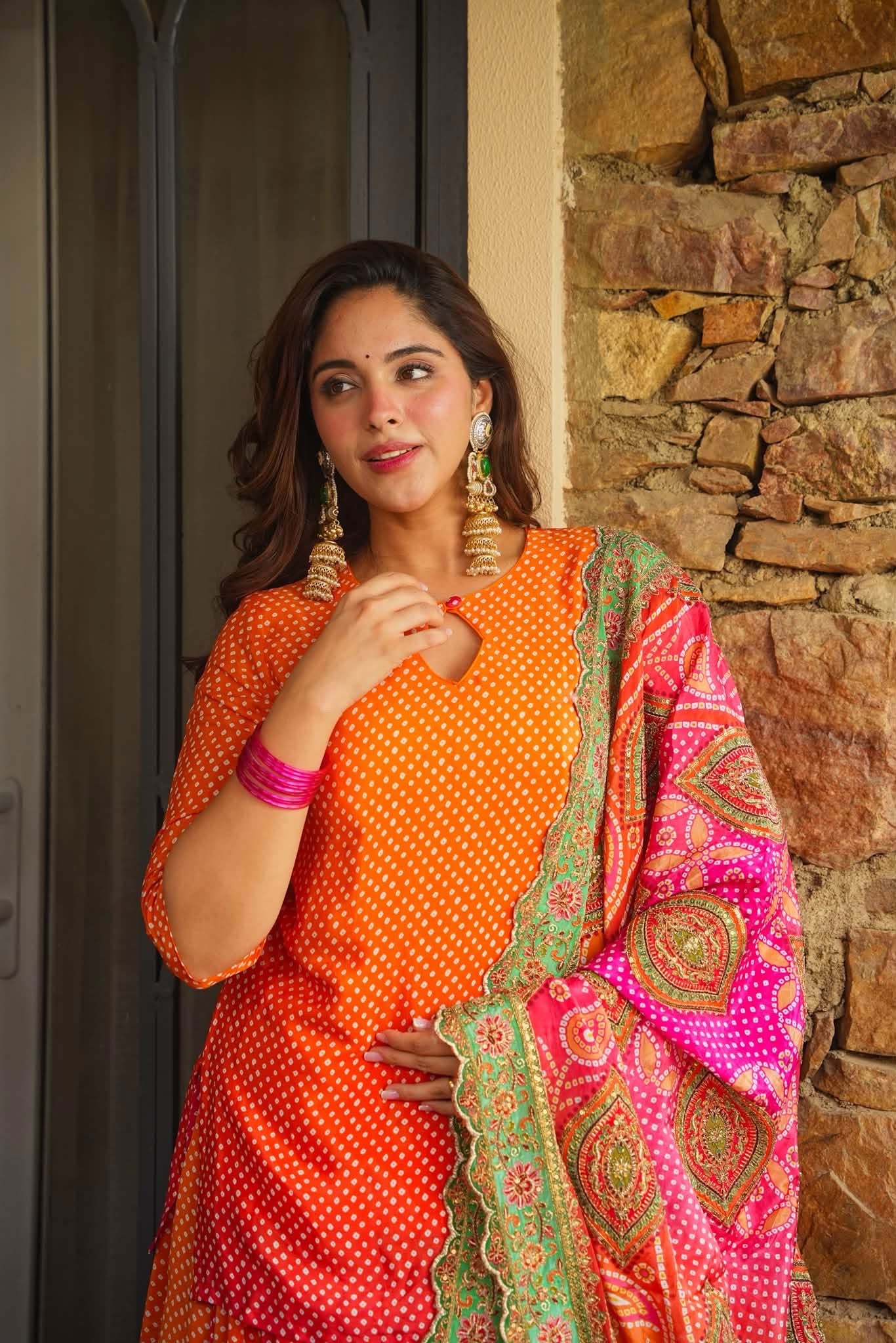 Nivrita Bright Embroidered Kurta Set