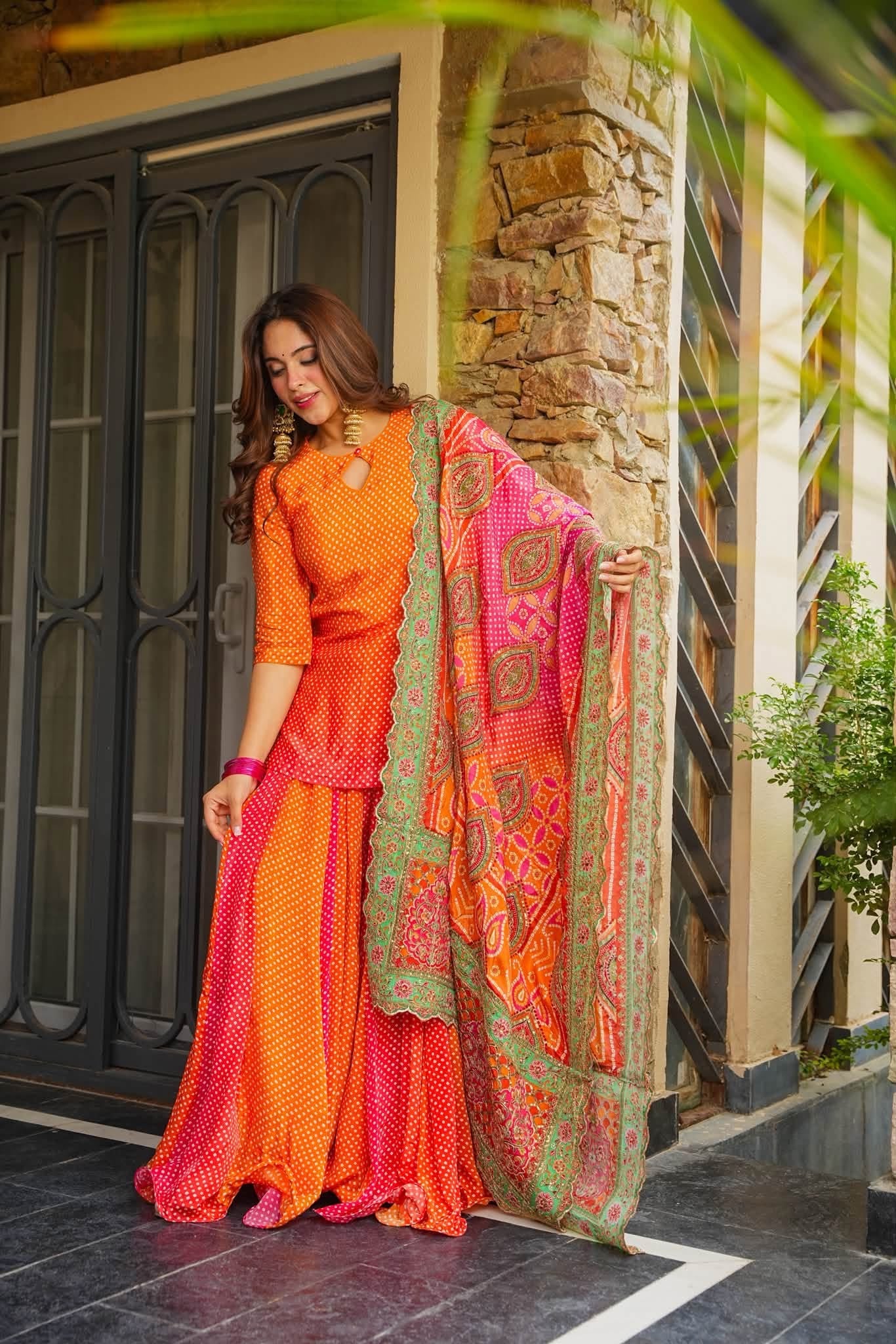 Nivrita Bright Embroidered Kurta Set