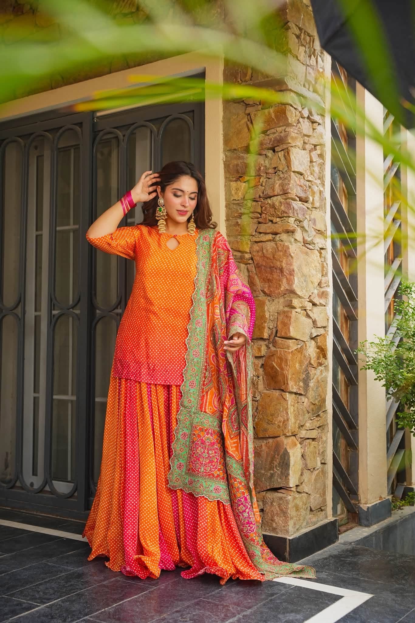 Nivrita Bright Embroidered Kurta Set