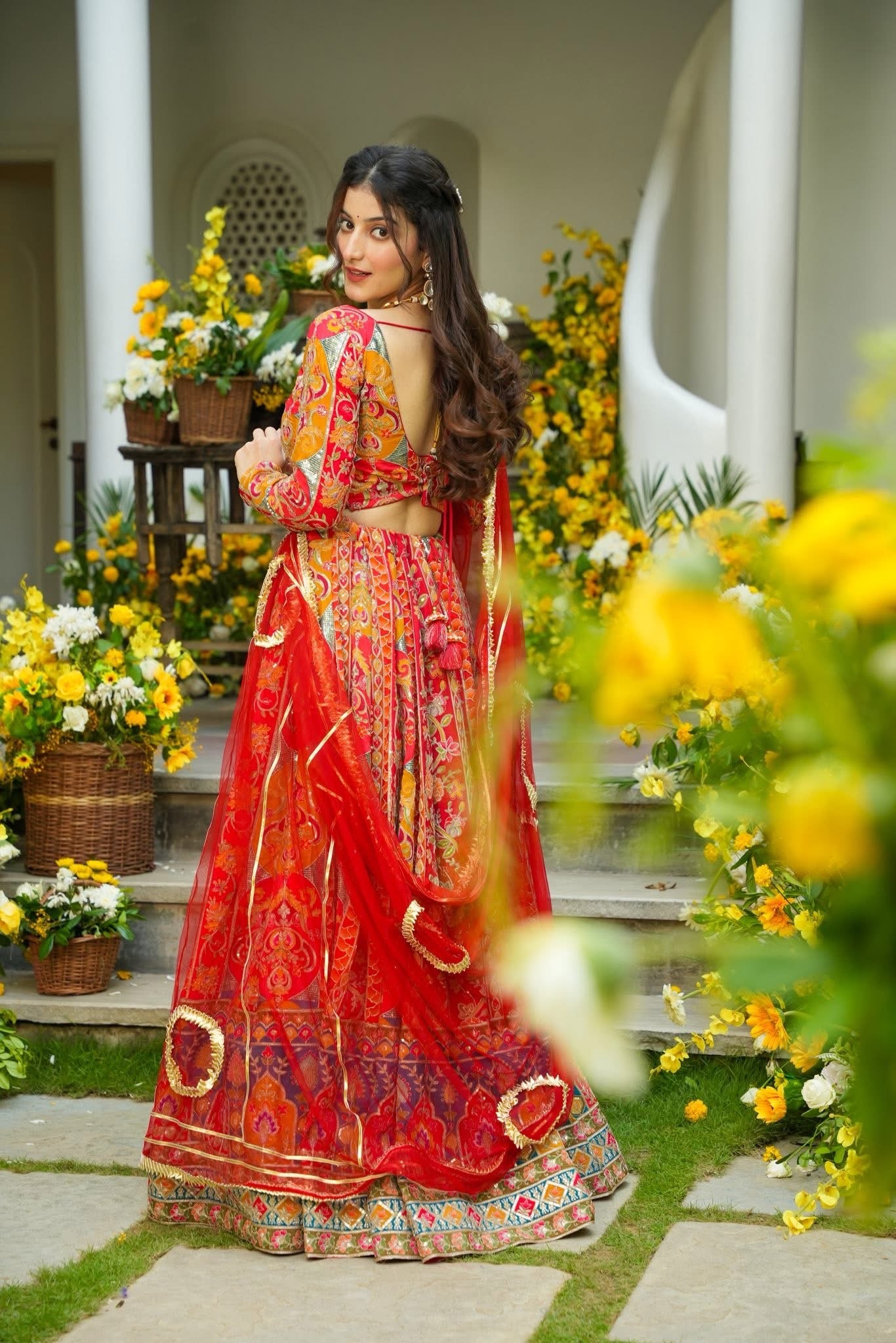 Buy Vyomika Red Heavy Wedding Lehenga Set Online in India Idaho