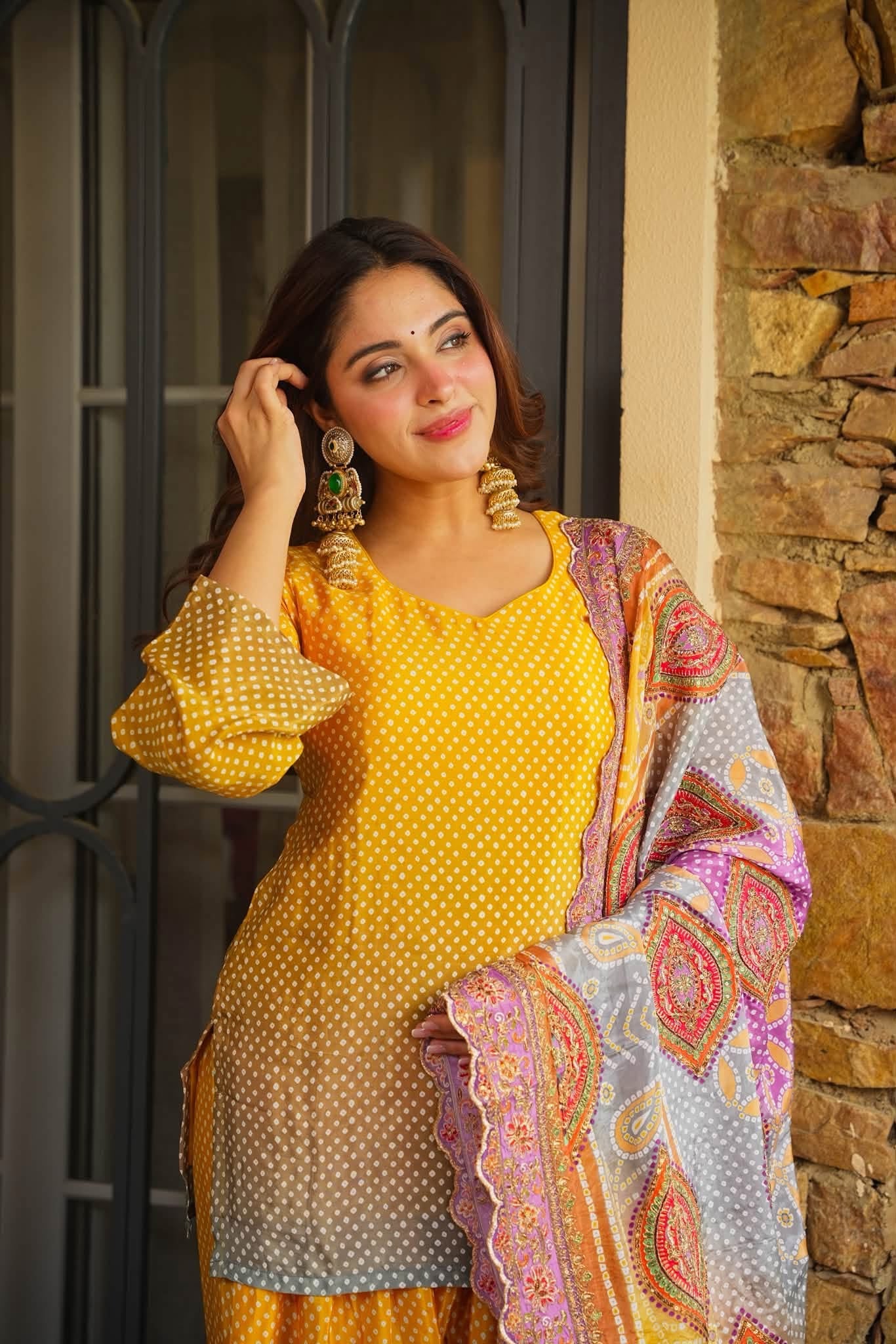 Nafees Ombre Farshi Salwar Set