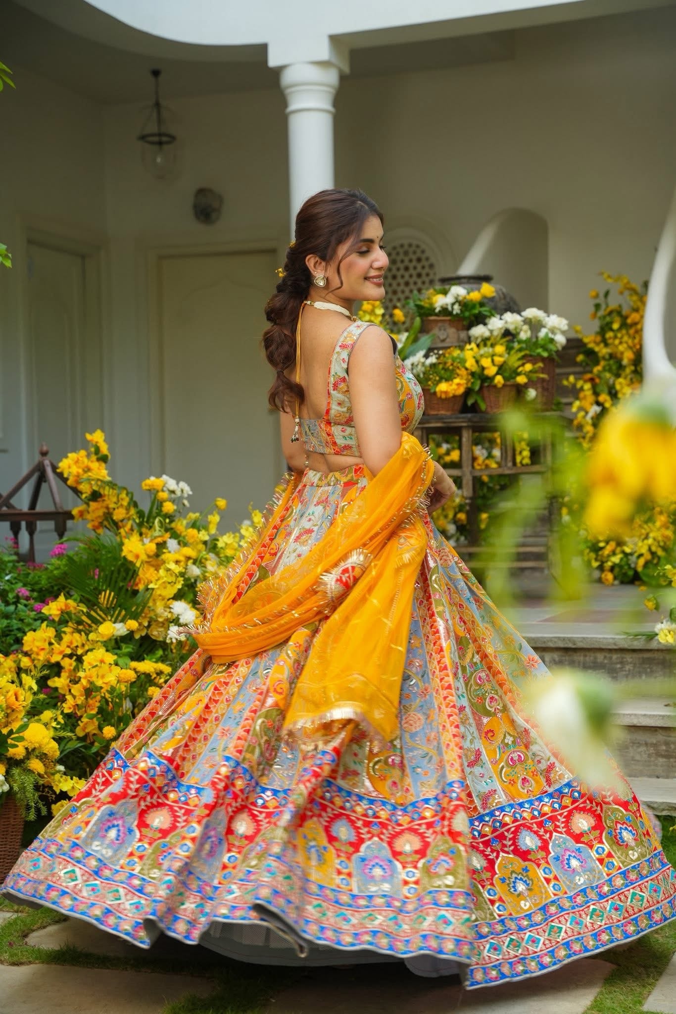 Mahjabeen Multicolour Lehenga Set