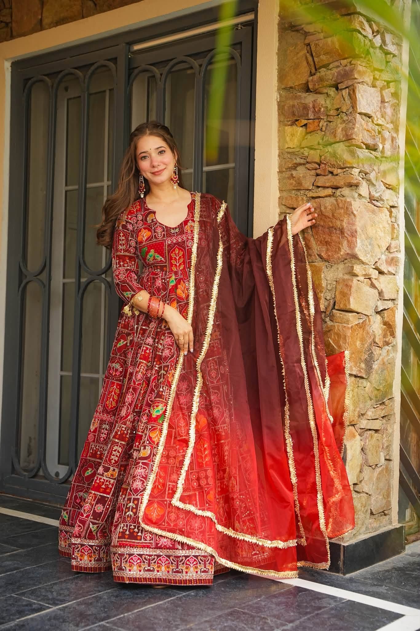 Nayantara Heavy Embroidered Maxi Set