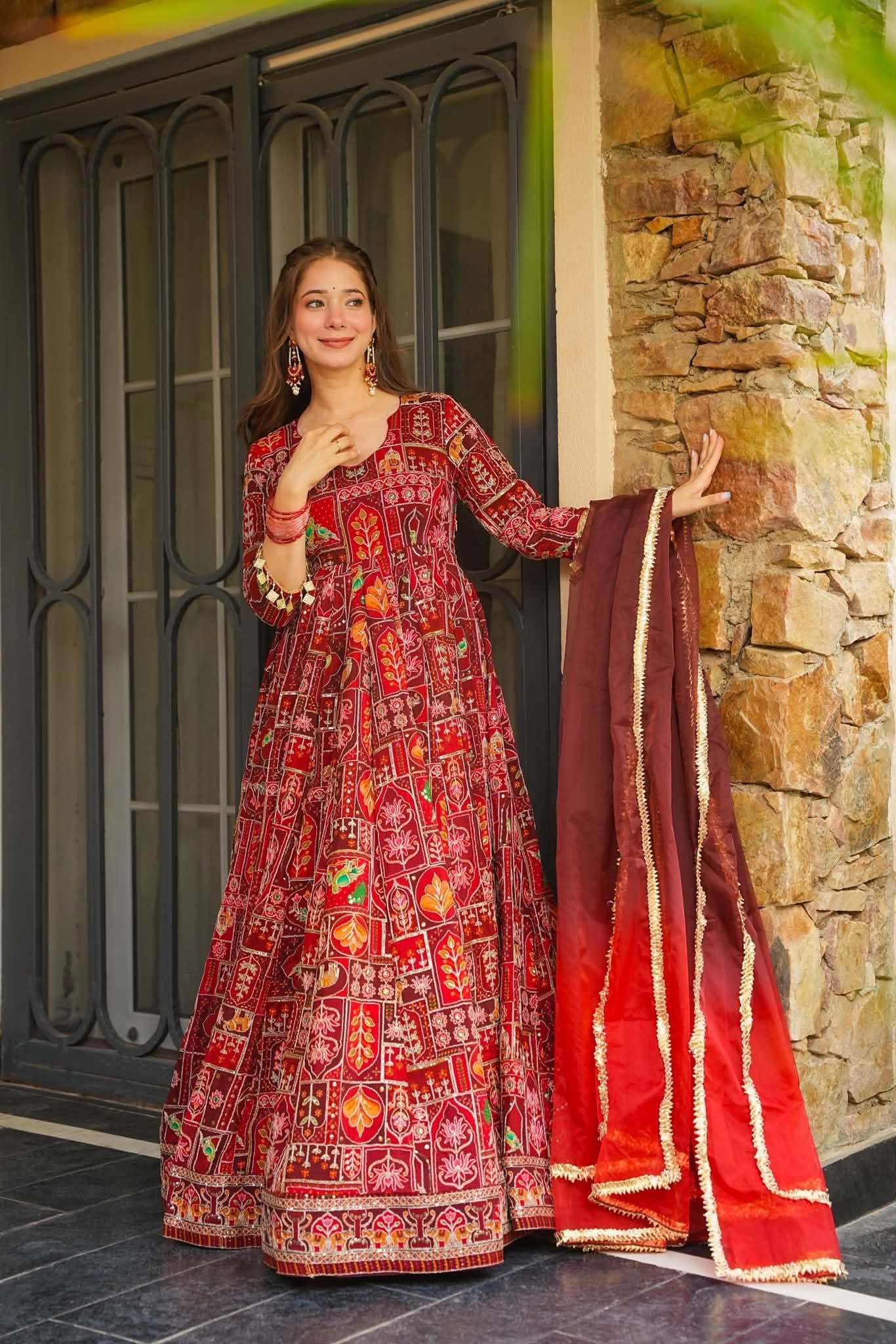 Nayantara Heavy Embroidered Maxi Set