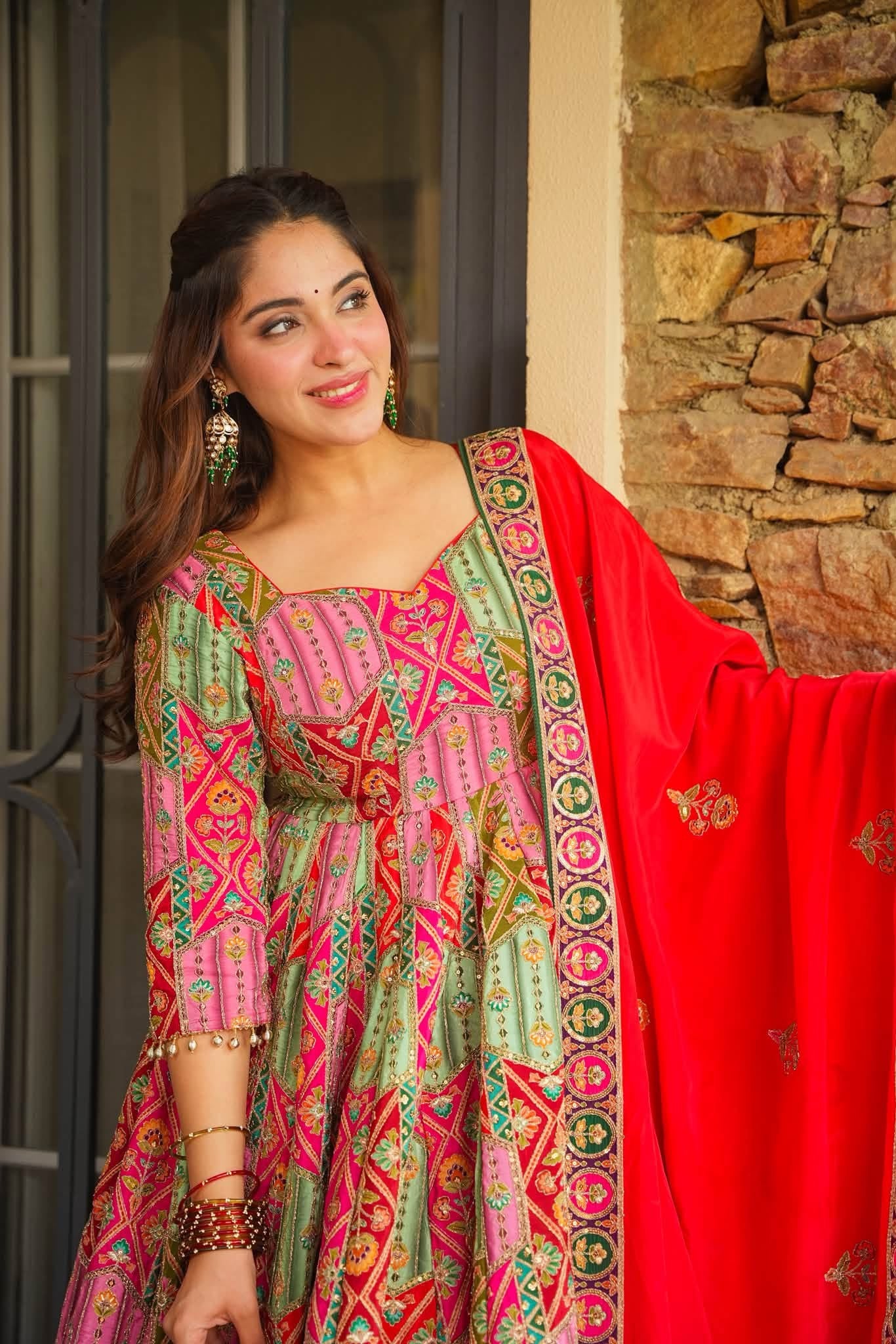 Bahaar Royal Heavy Embroidered Maxi Set