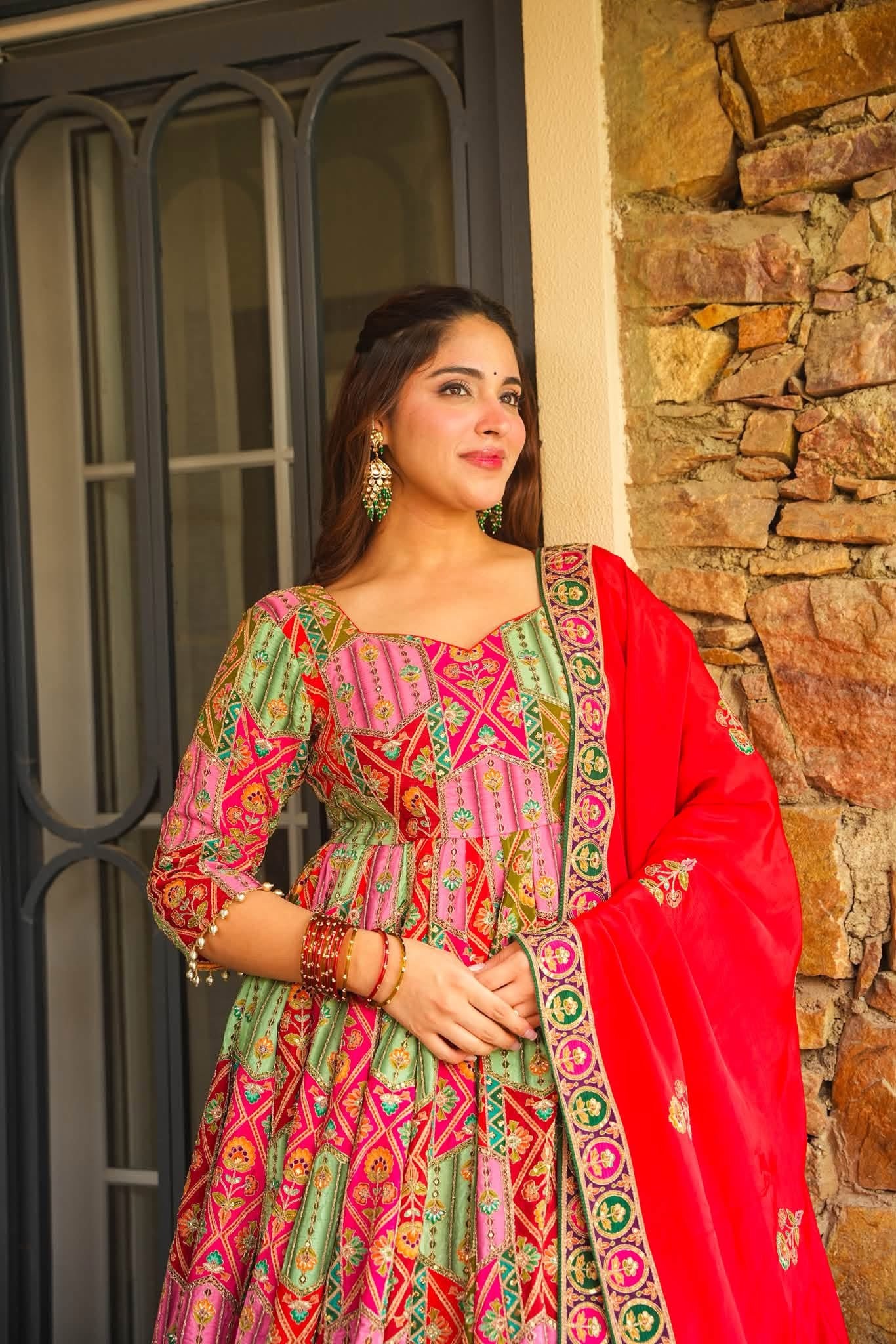 Bahaar Royal Heavy Embroidered Maxi Set