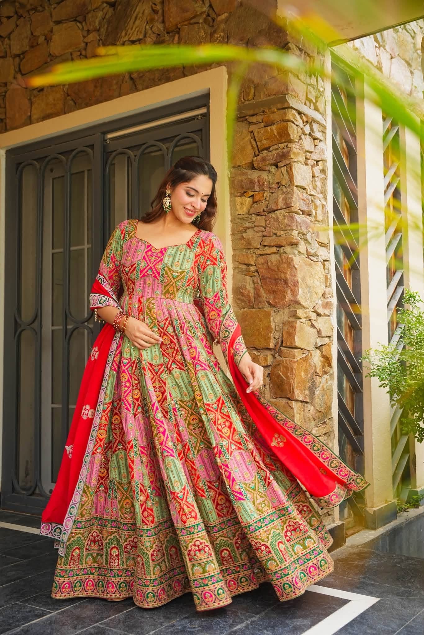 Bahaar Royal Heavy Embroidered Maxi Set