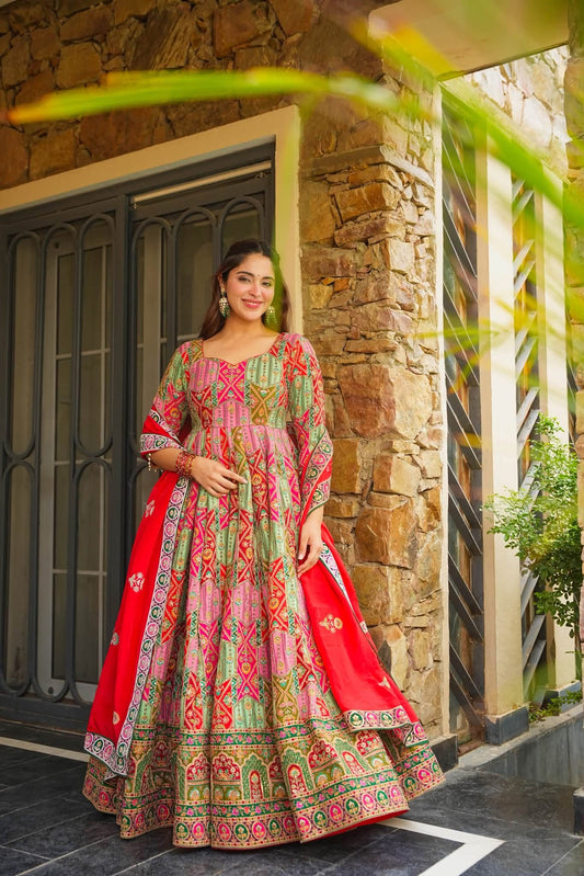 Bahaar Royal Heavy Embroidered Maxi Set