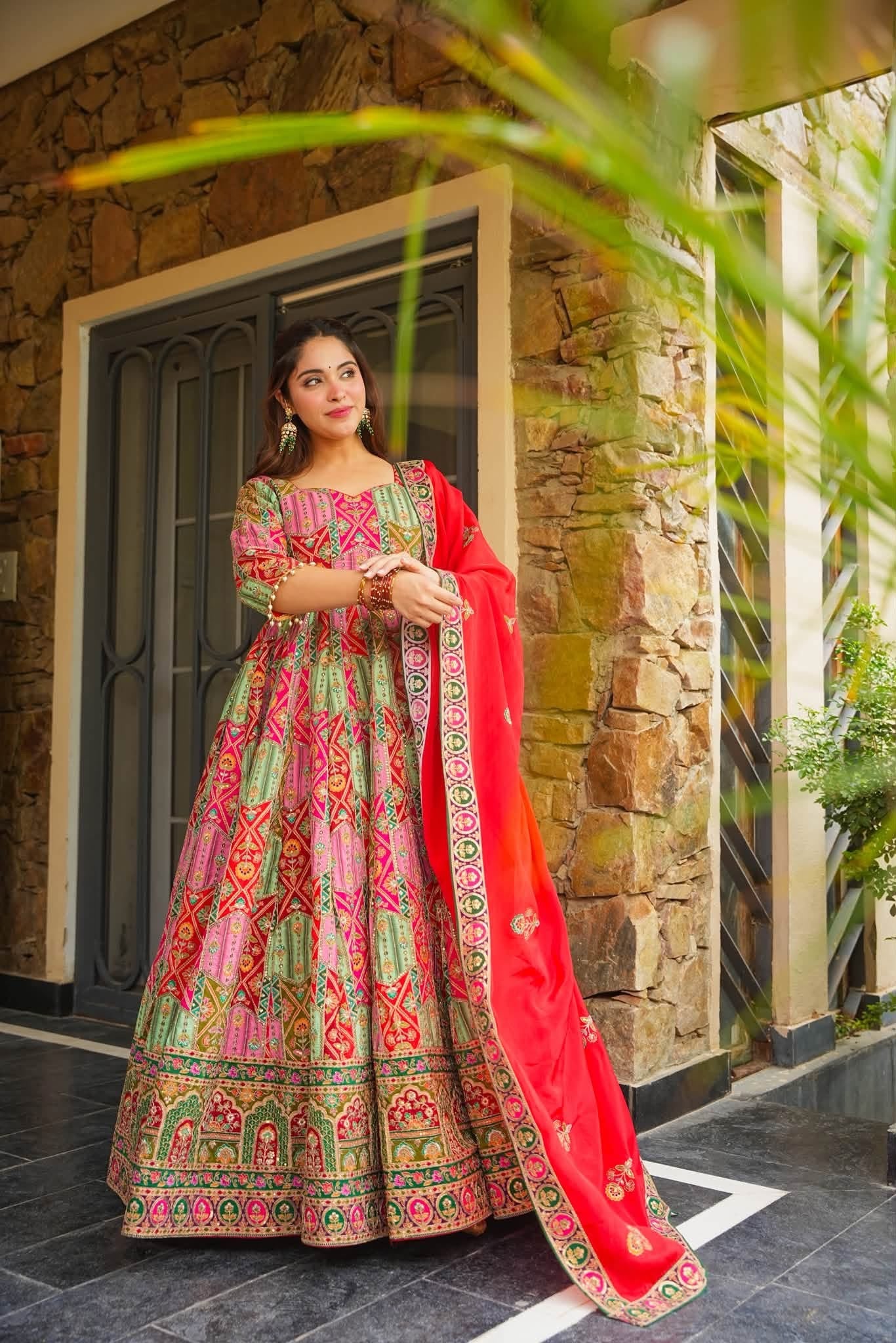 Bahaar Royal Heavy Embroidered Maxi Set