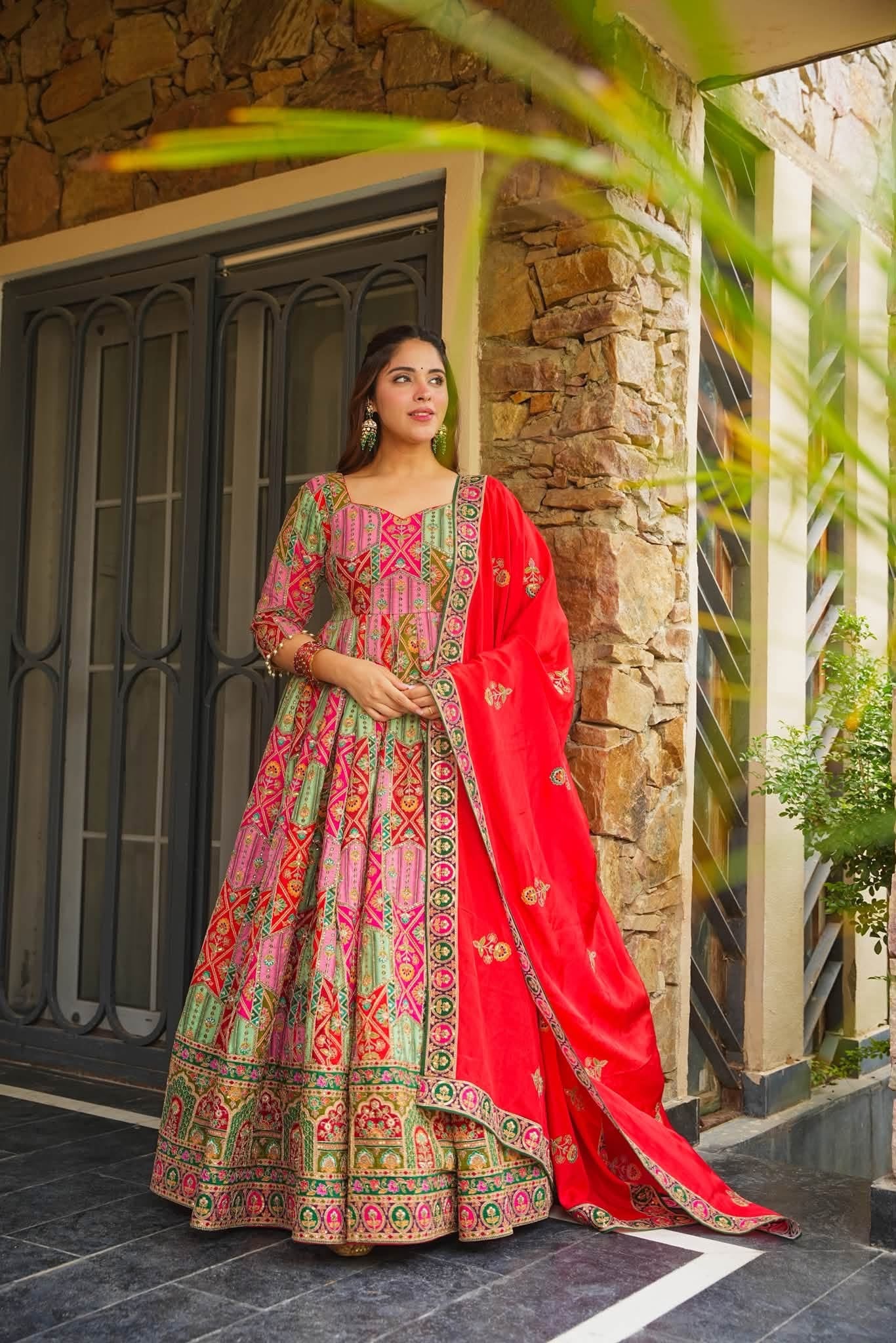 Bahaar Royal Heavy Embroidered Maxi Set