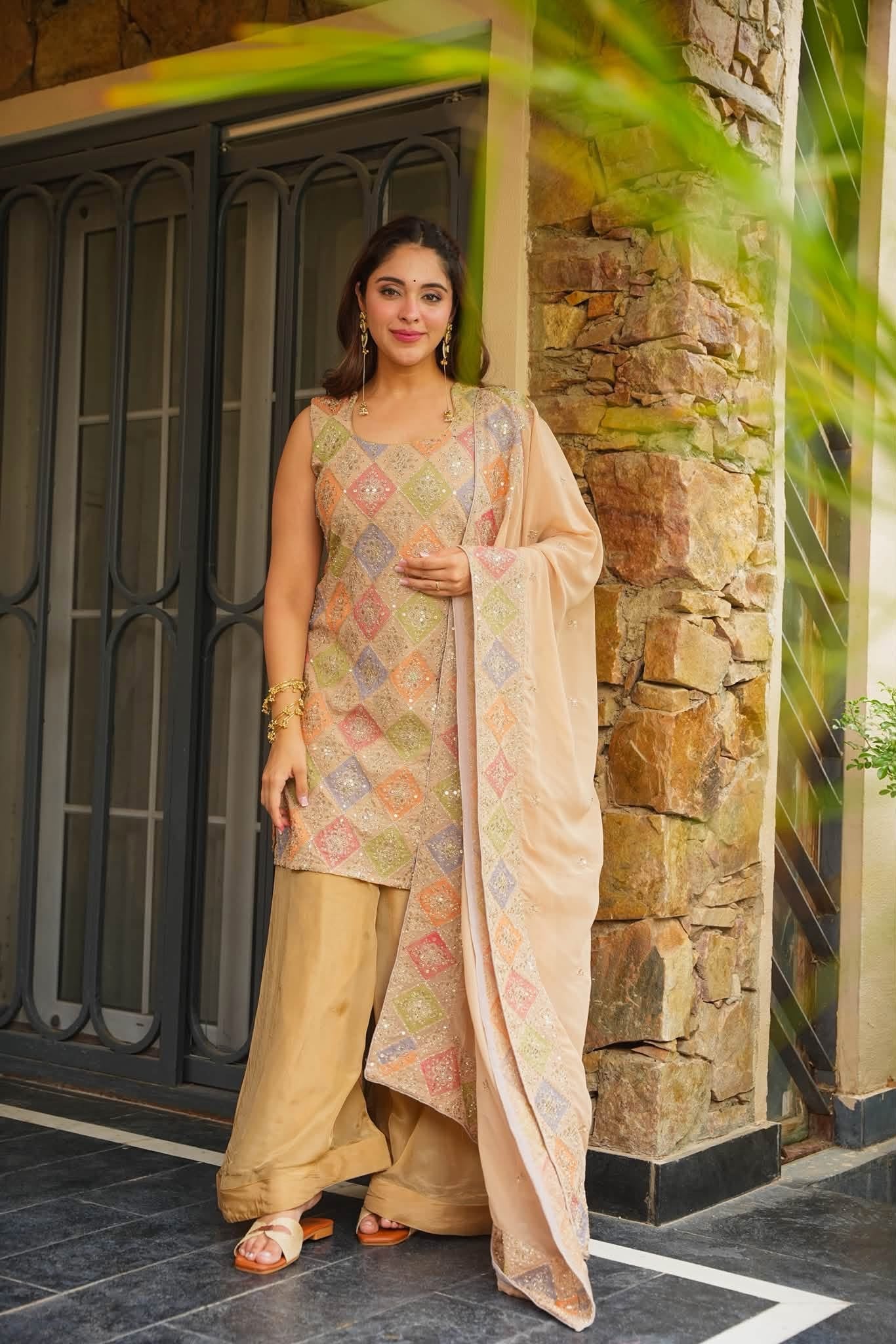 Parinaz Heavy Embroidered Kurta Set