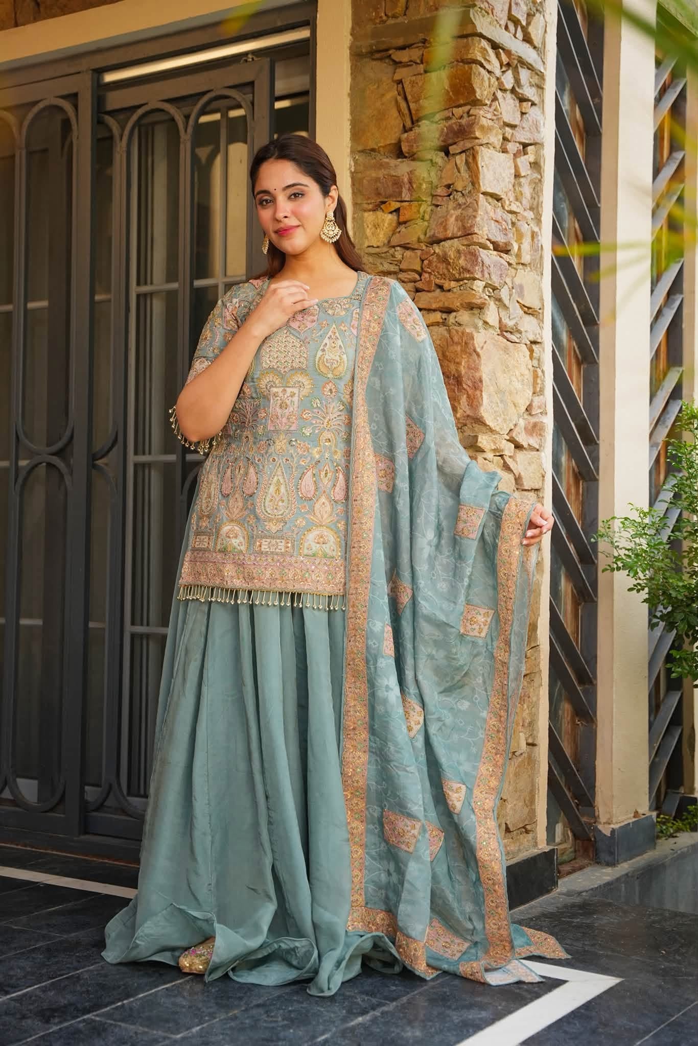 Veeksha Heavy Embroidered Kurta Set