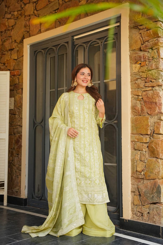 Anahita Heavy Embroidered Kurta Set