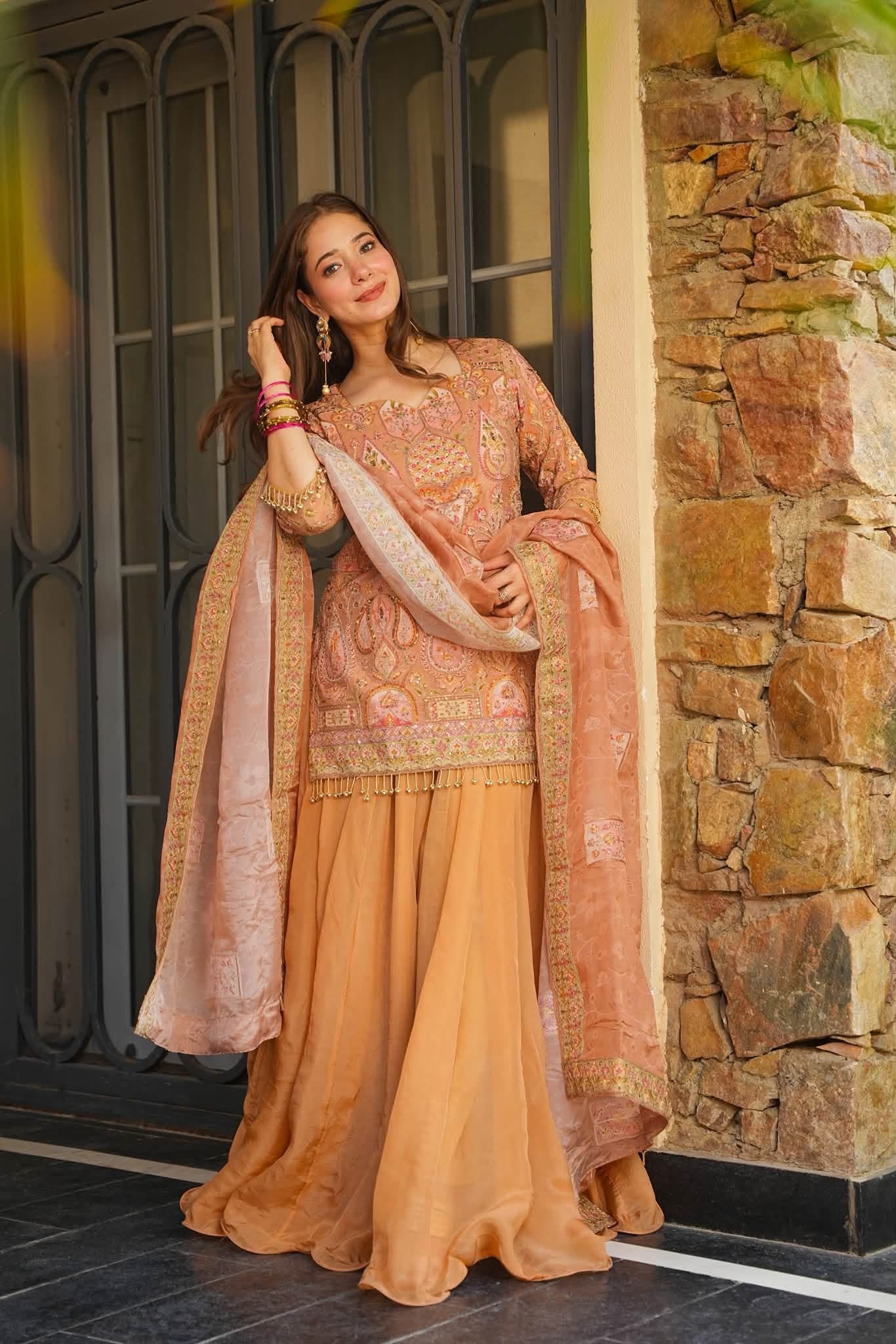 Lureen Heavy Embroidered Kurta Set