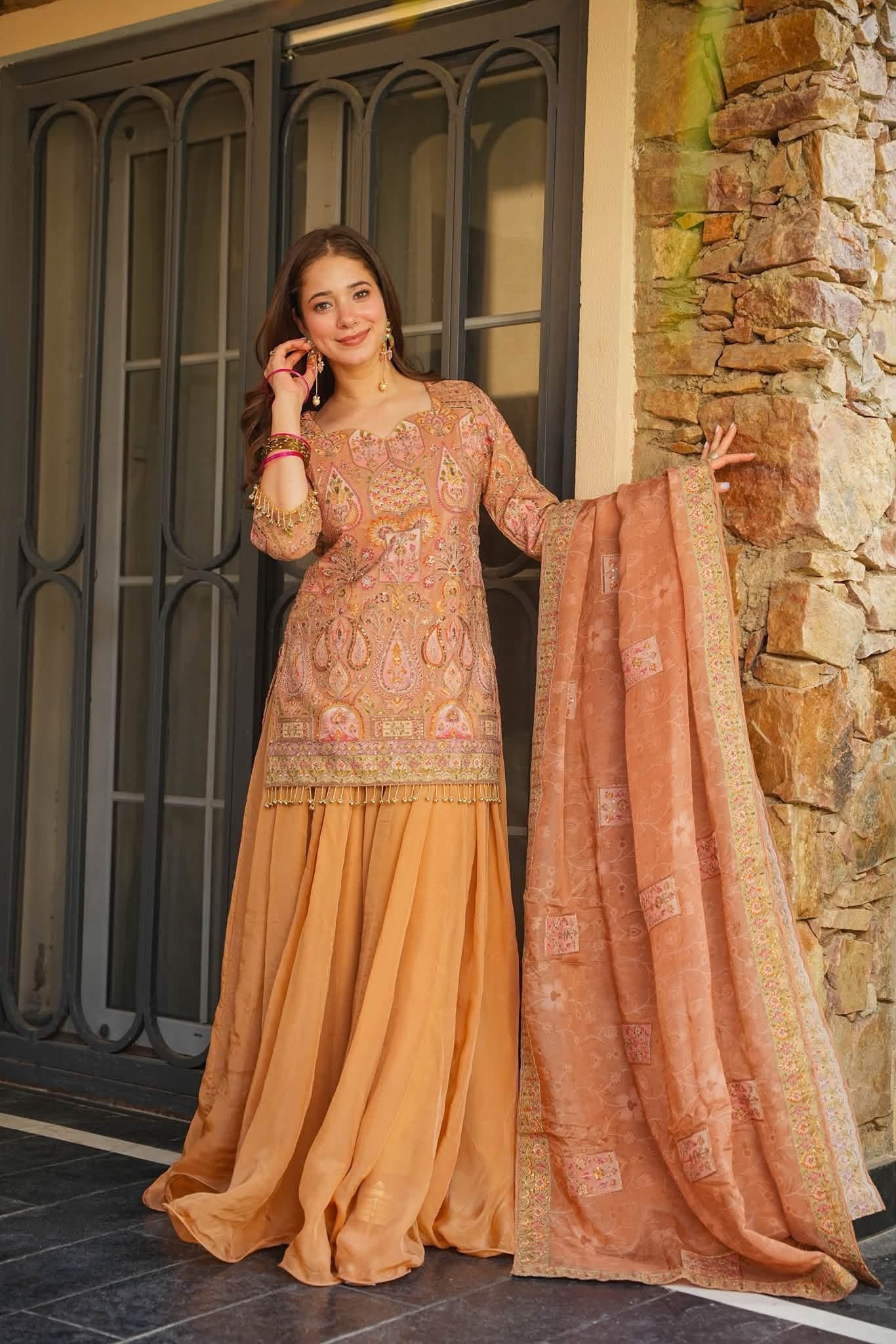 Lureen Heavy Embroidered Kurta Set