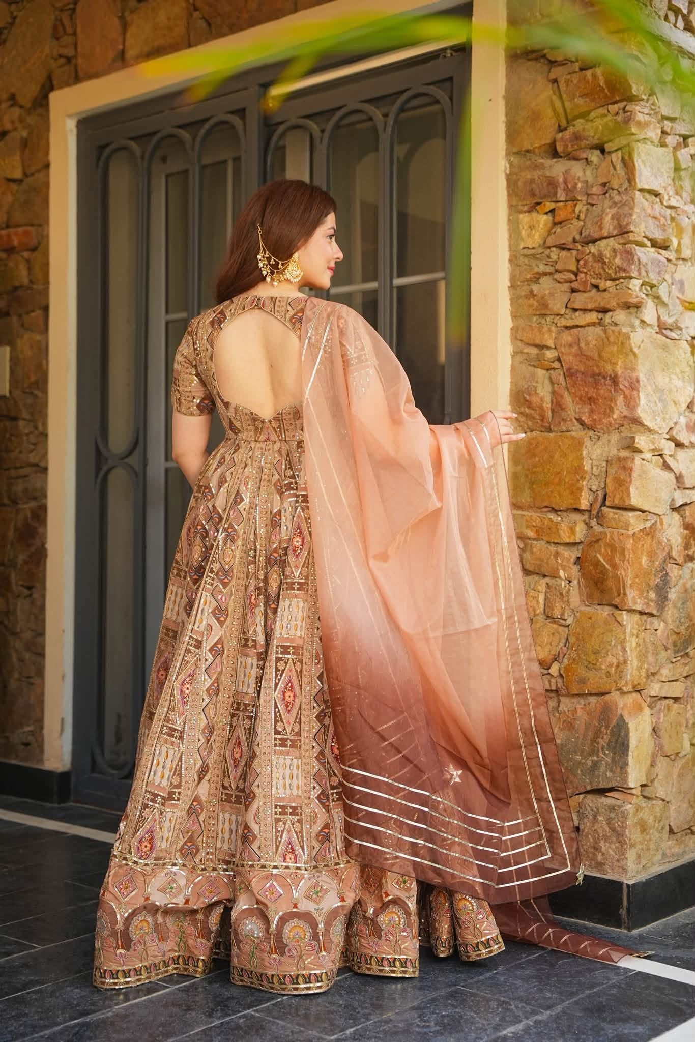 Roshanak Heavy Embroidered Maxi Set