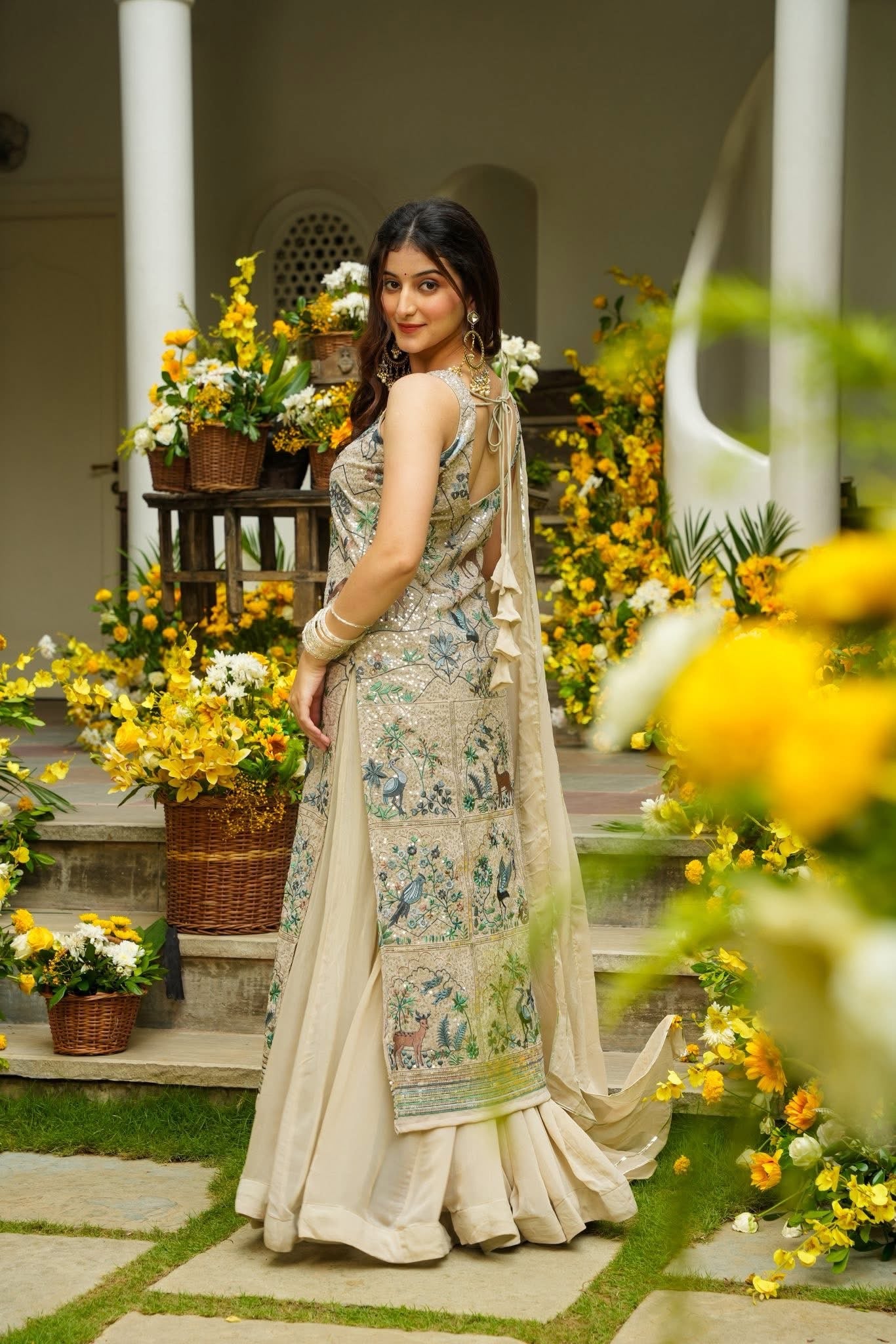 Silvered Mist Heavy Kurta Set