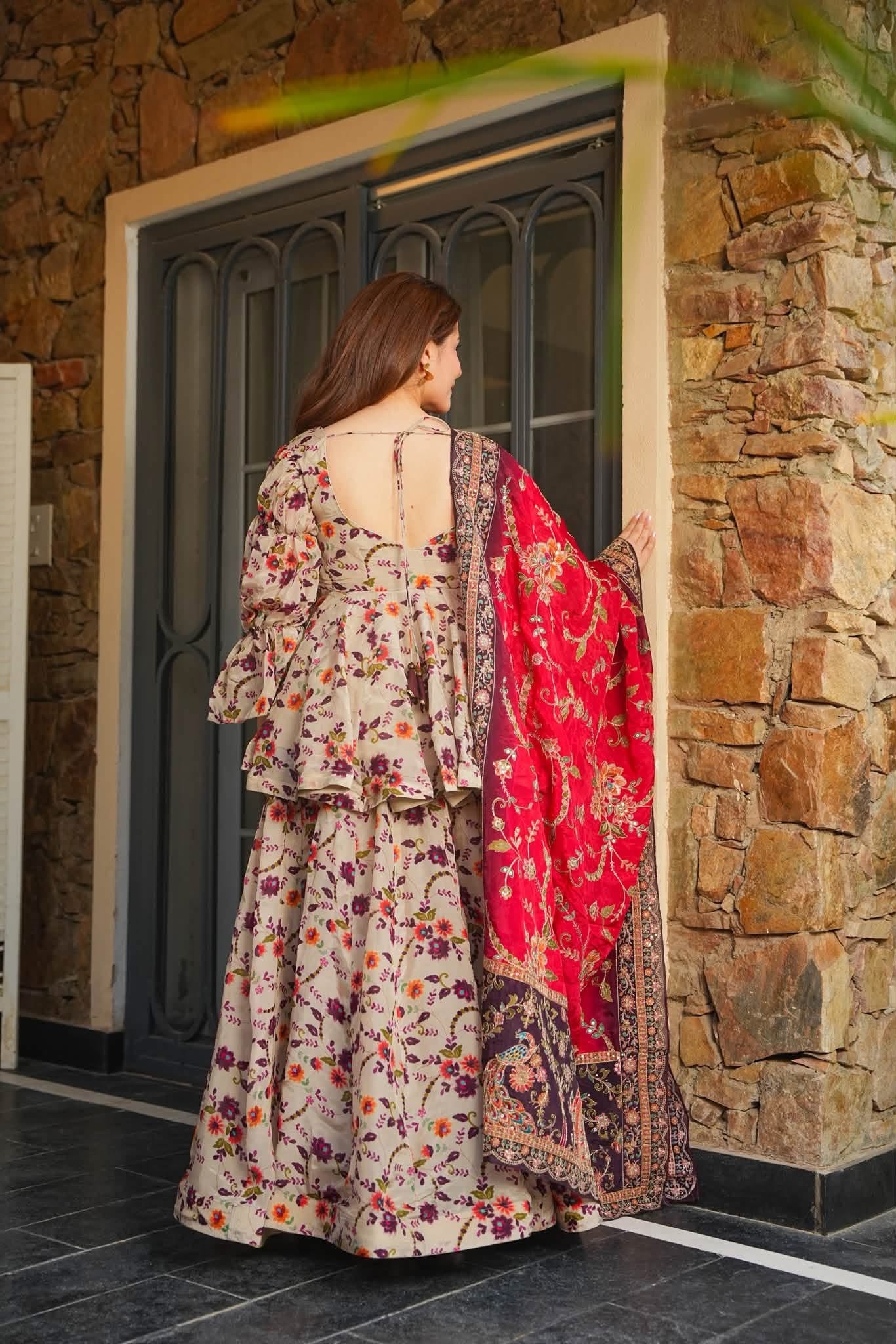Kevira Floral Embroidered Kurta Set