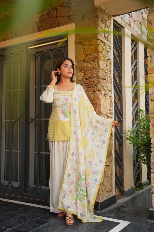Alina Grace Cotton Farshi Salwar Set