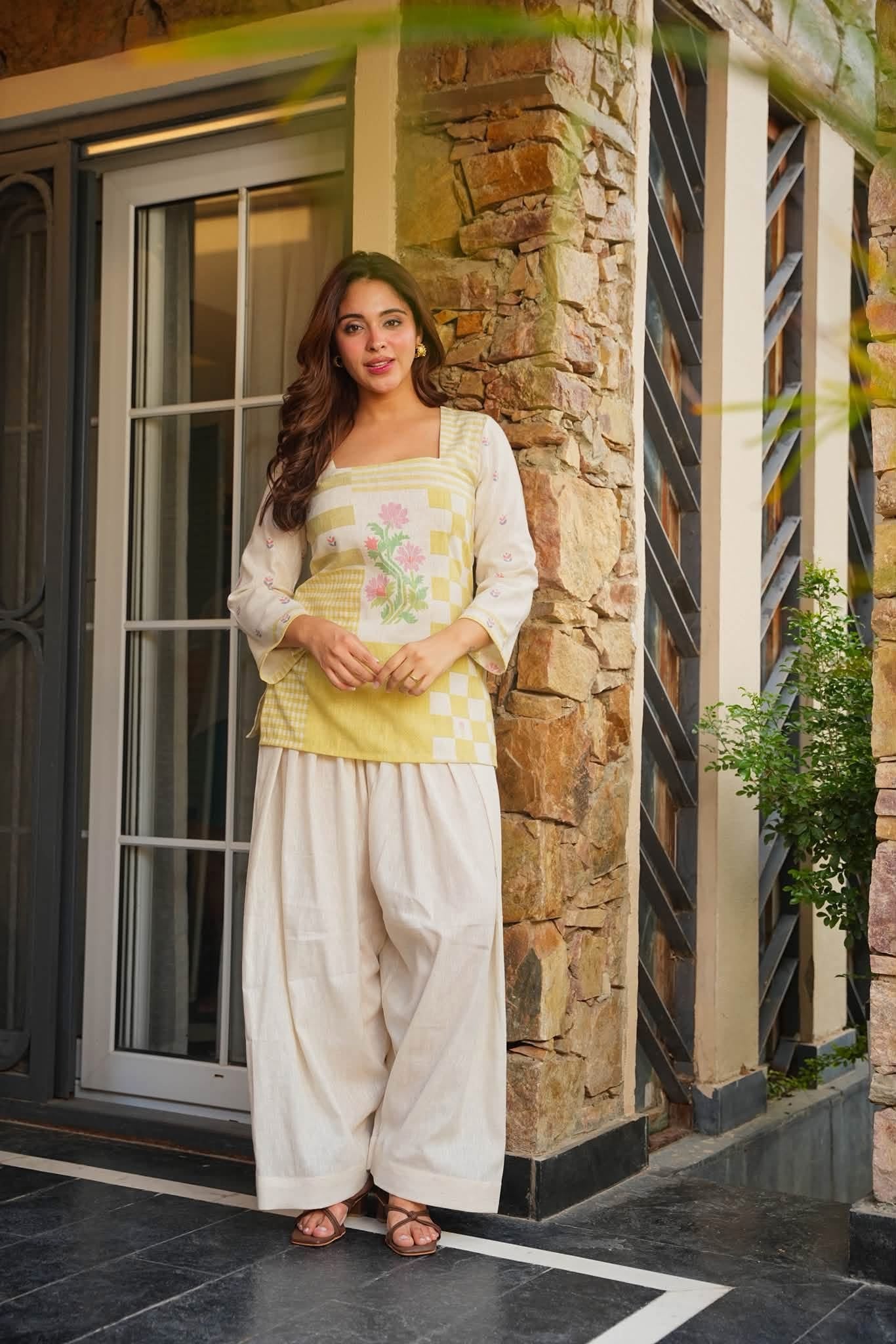 Alina Grace Cotton Farshi Salwar Set