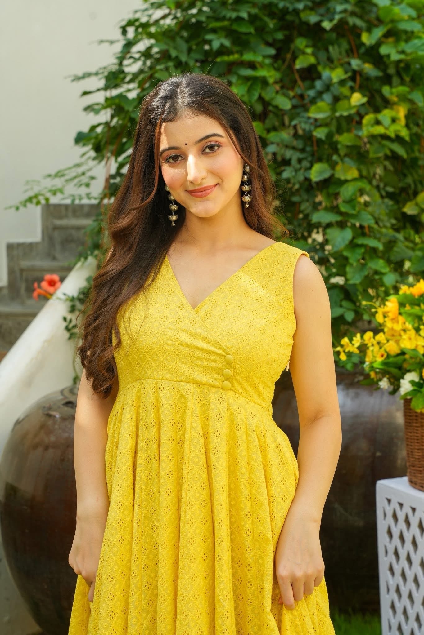 Fairy Yellow Cotton Kurta Set