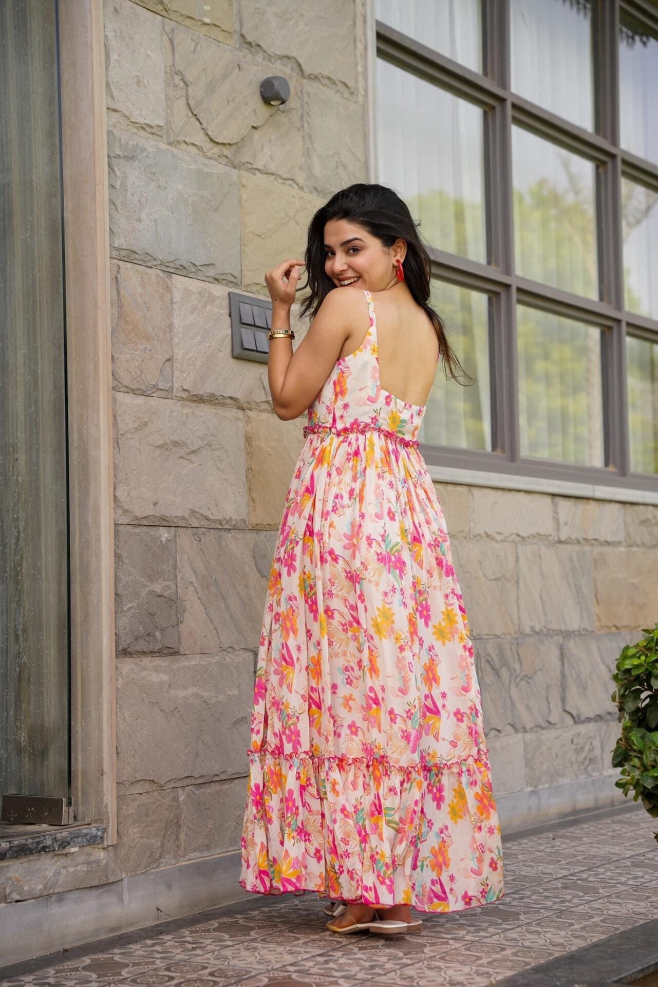 Florence chinon floral dress