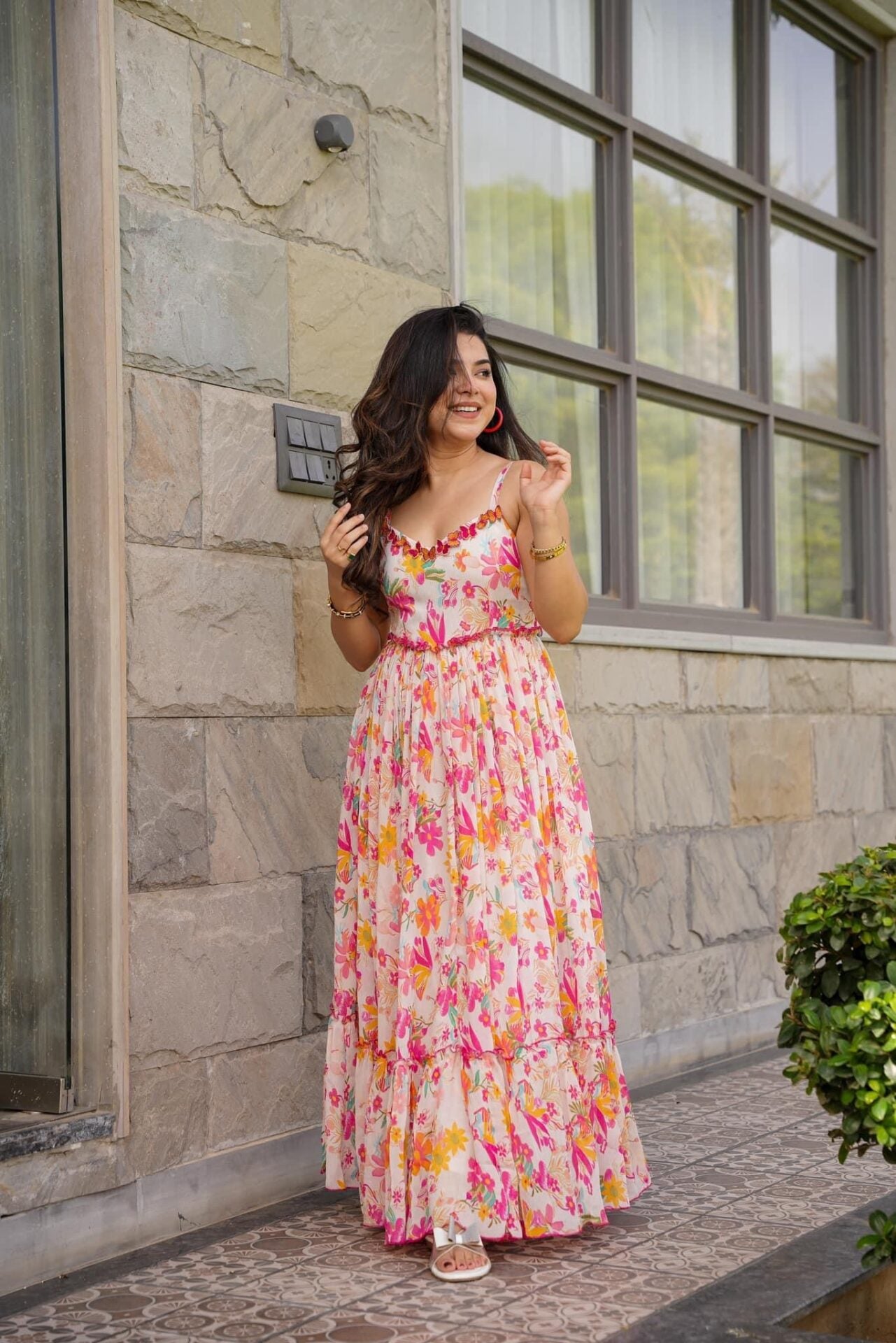 Florence chinon floral dress