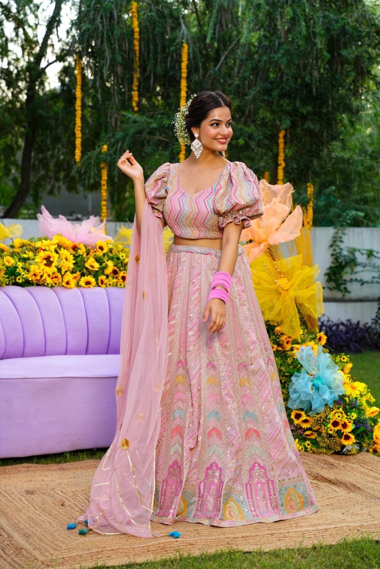 Pink Marshmallow lehenga choli set