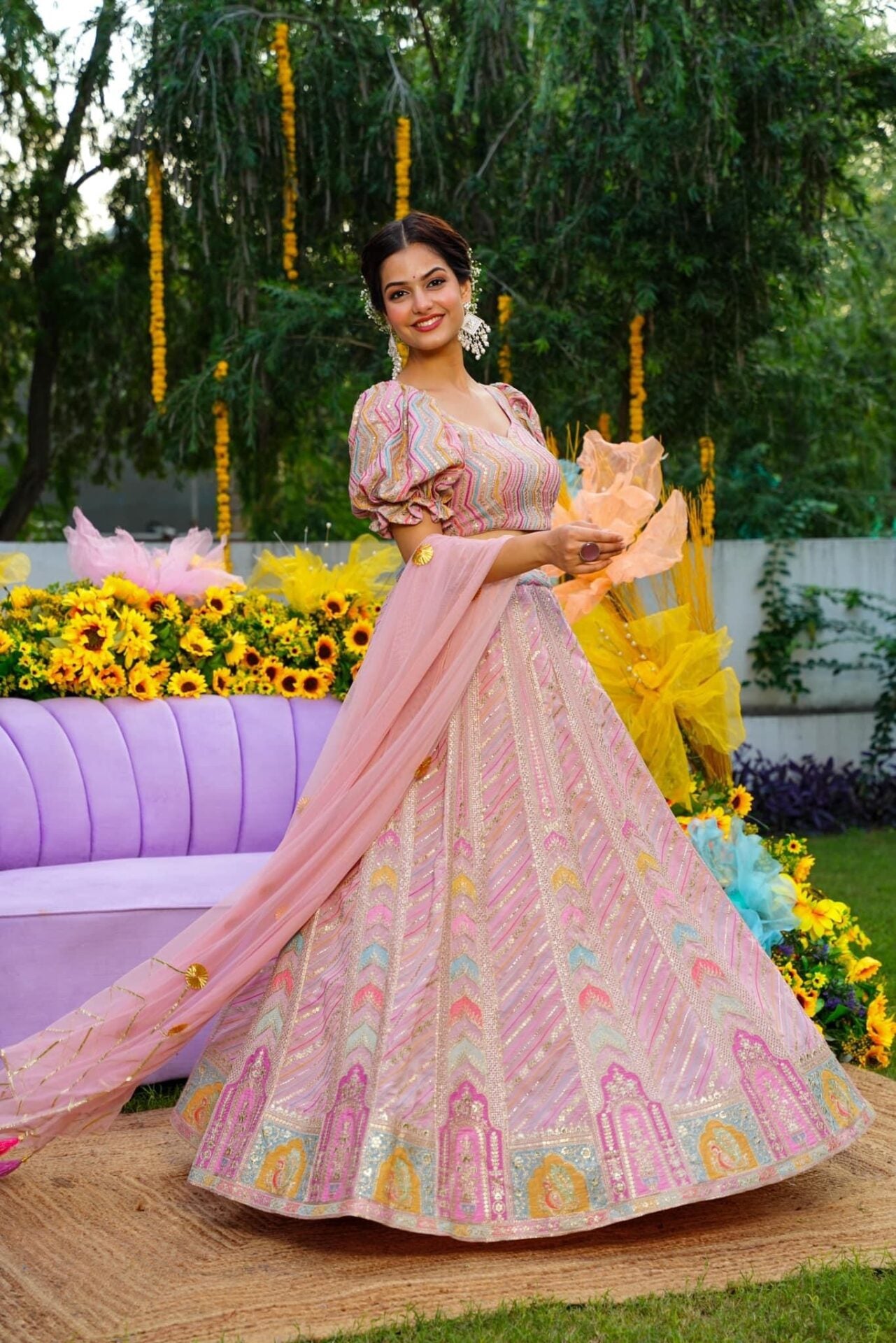 Pink Marshmallow lehenga choli set