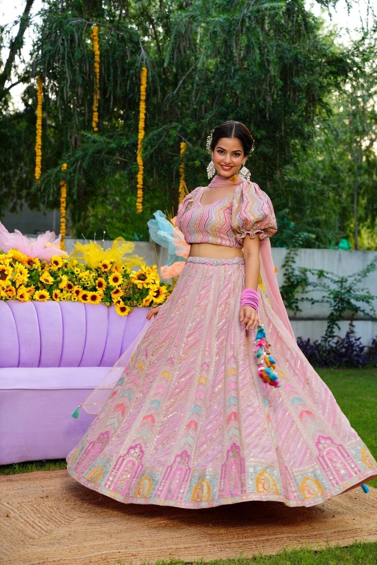 Pink Marshmallow lehenga choli set