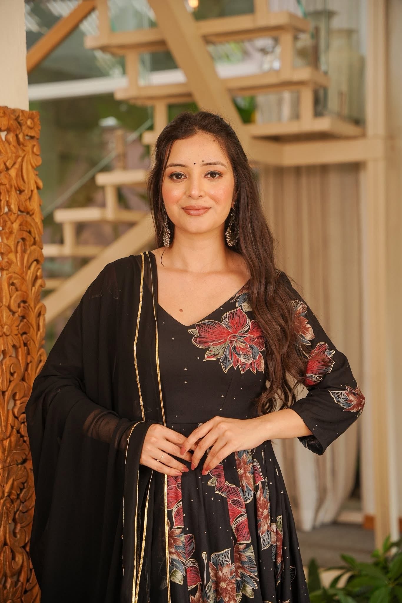 Nairiti Floral Rayon Maxi Set