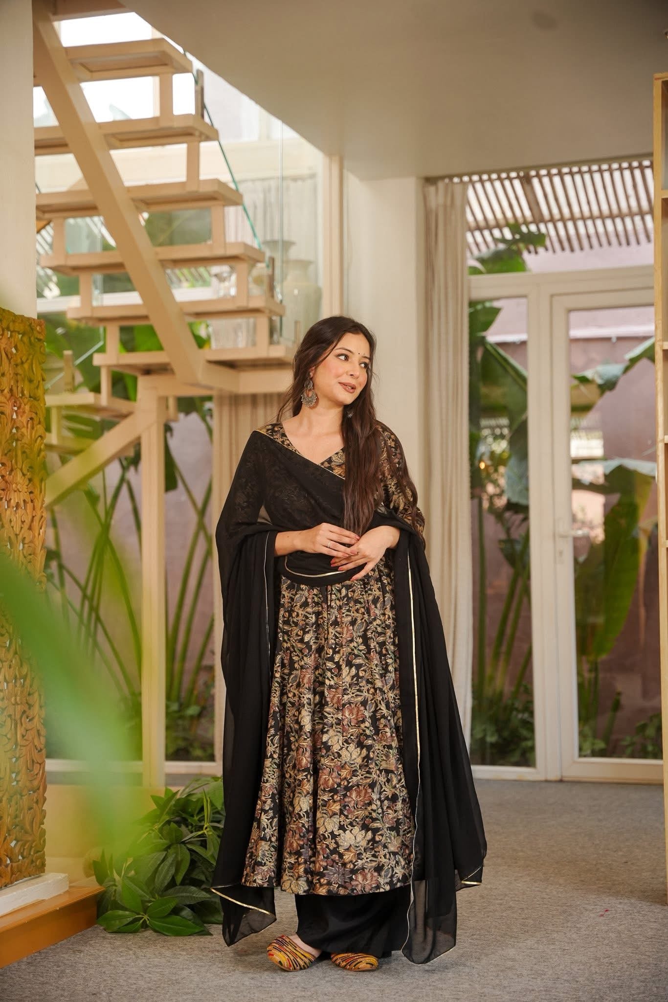 Oriana Printed Rayon Suit Set