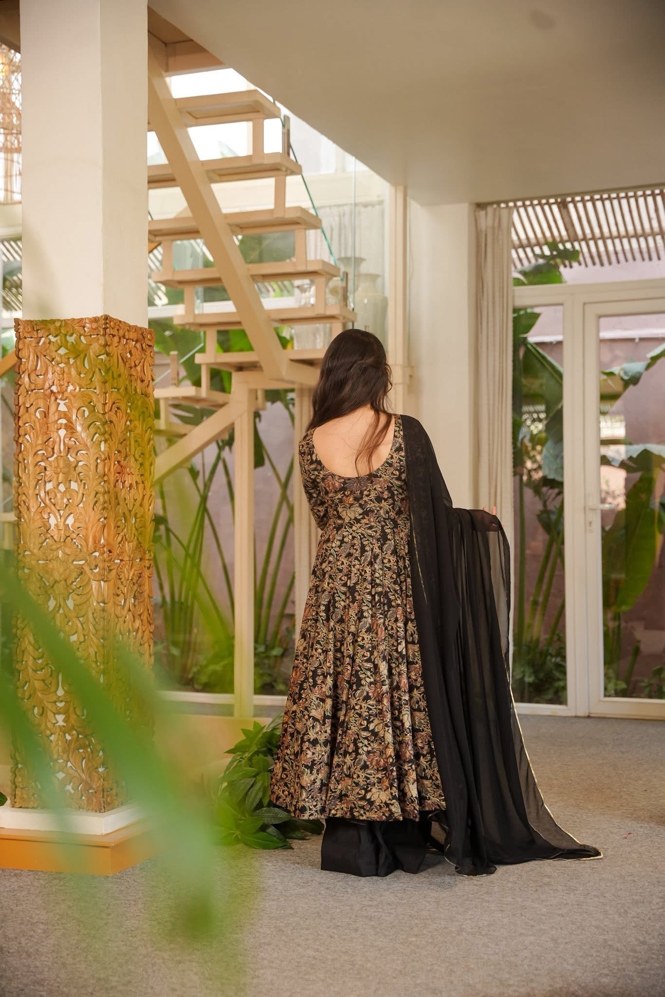 Oriana Printed Rayon Suit Set