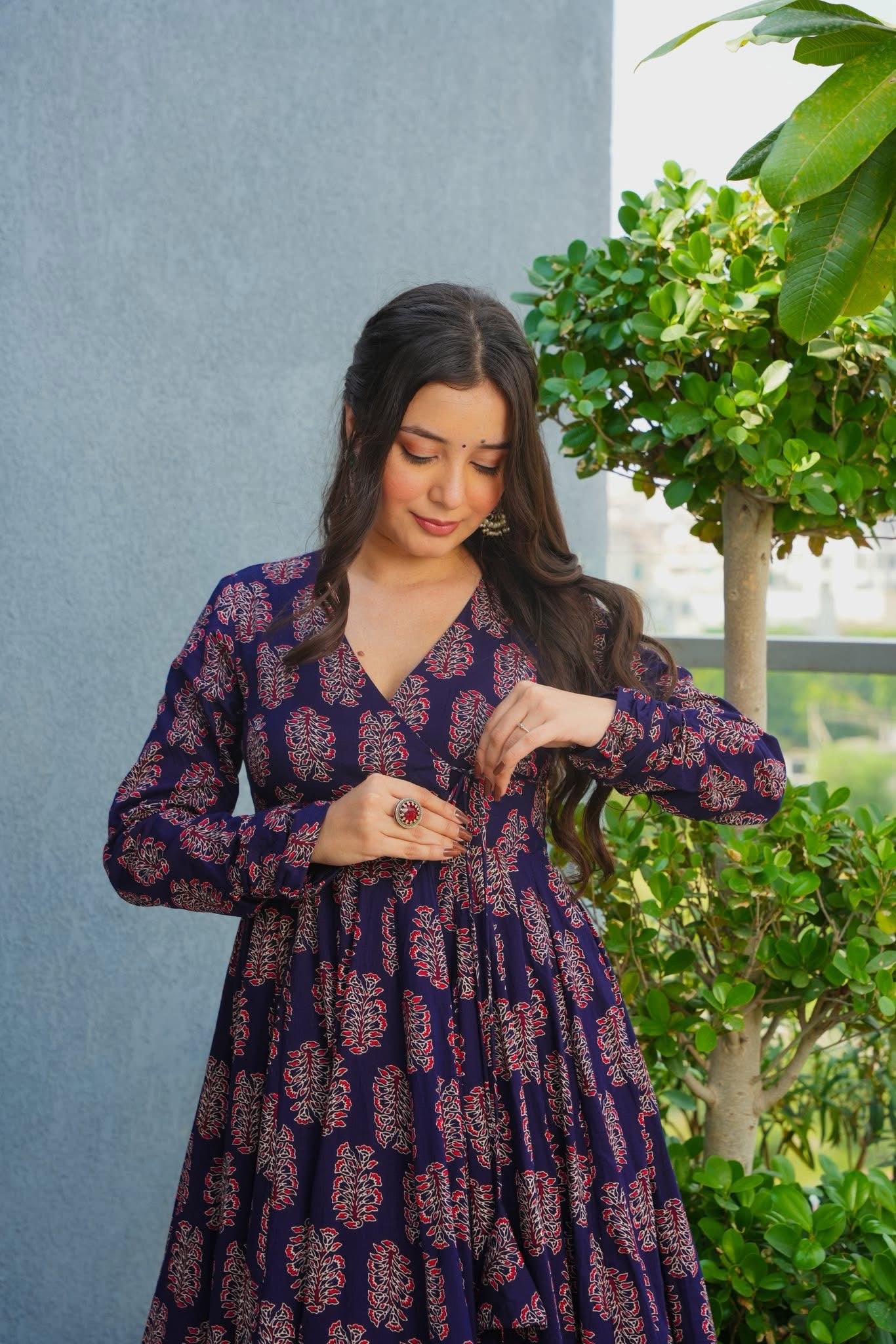 Neelakshi Bloom Cotton Kurta Set