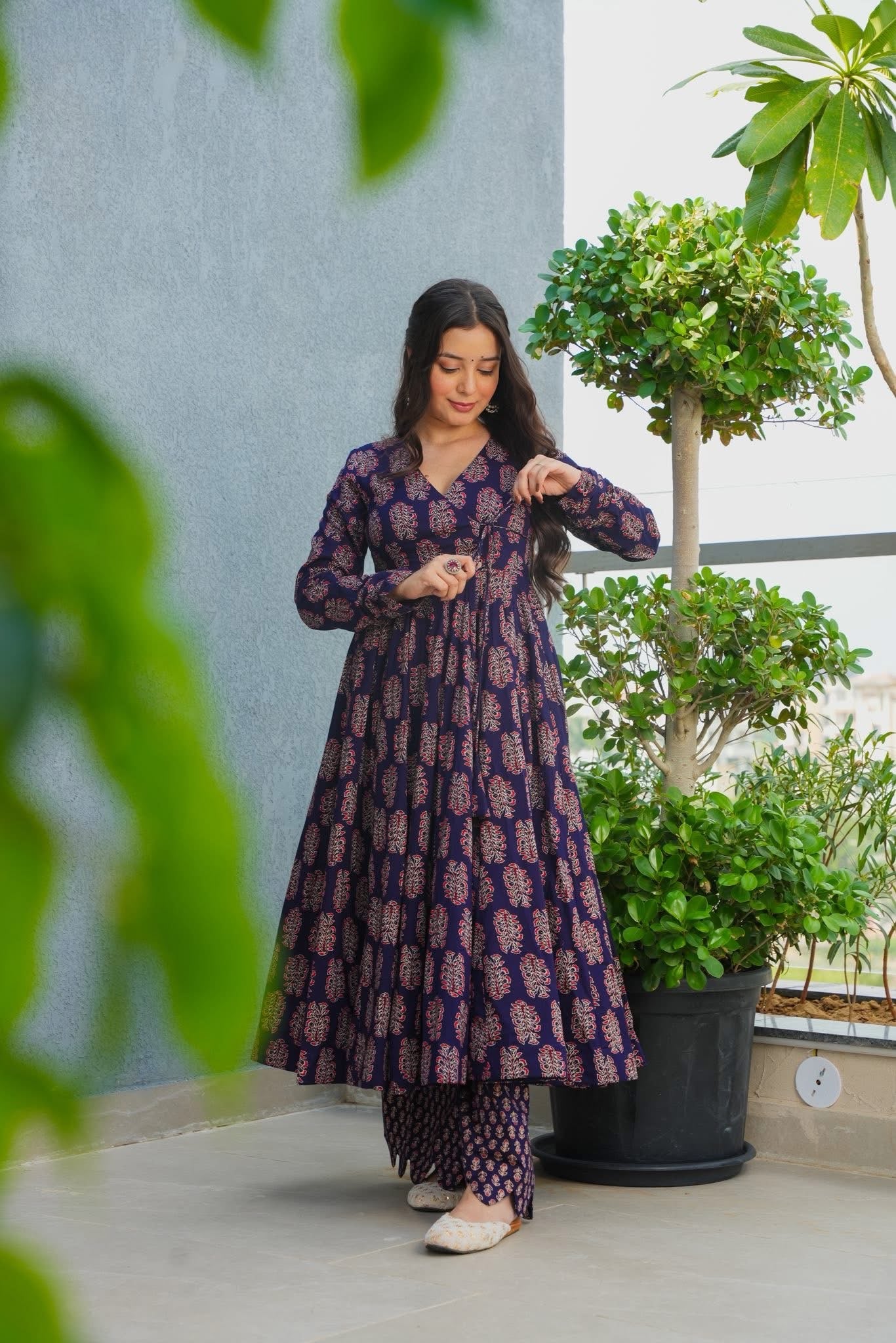 Neelakshi Bloom Cotton Kurta Set