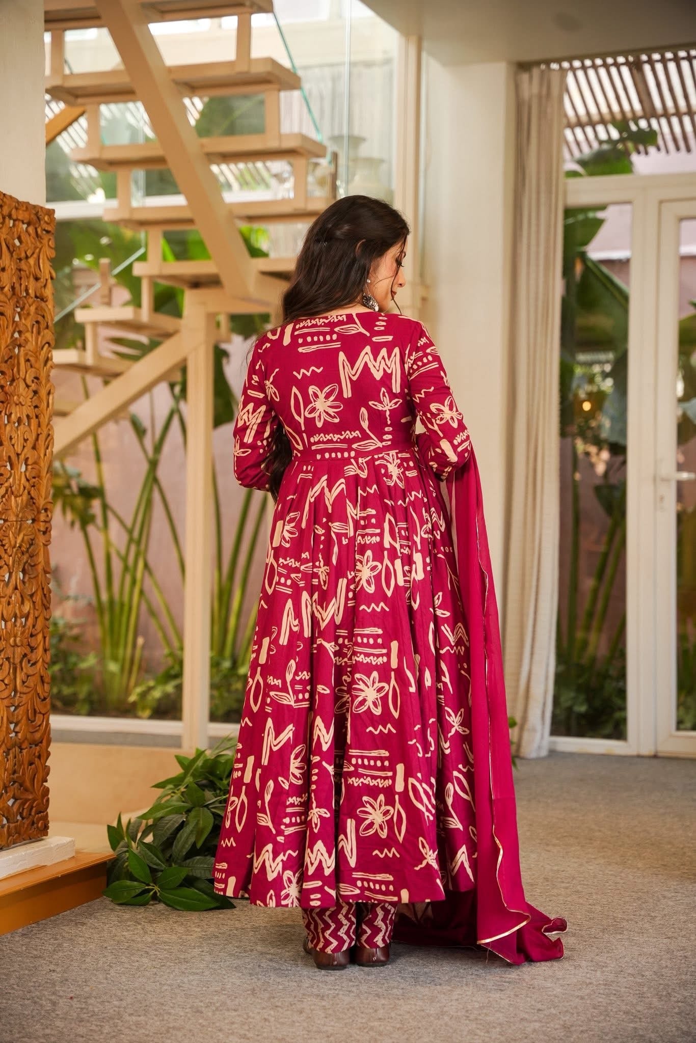 Yashra Cotton Angrakha Suit Set