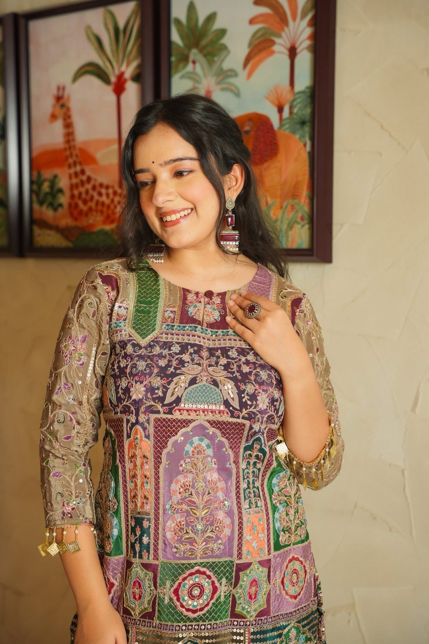 Aari Taaz Embroidered Festive Co-Ord Set