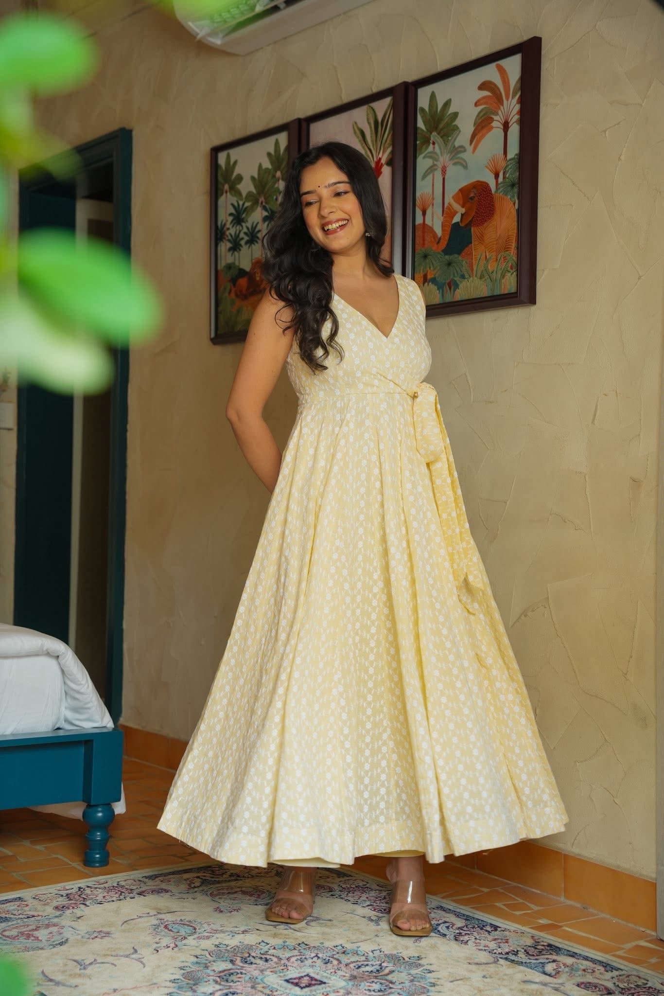 Delicate Weave Cotton Kurta Set