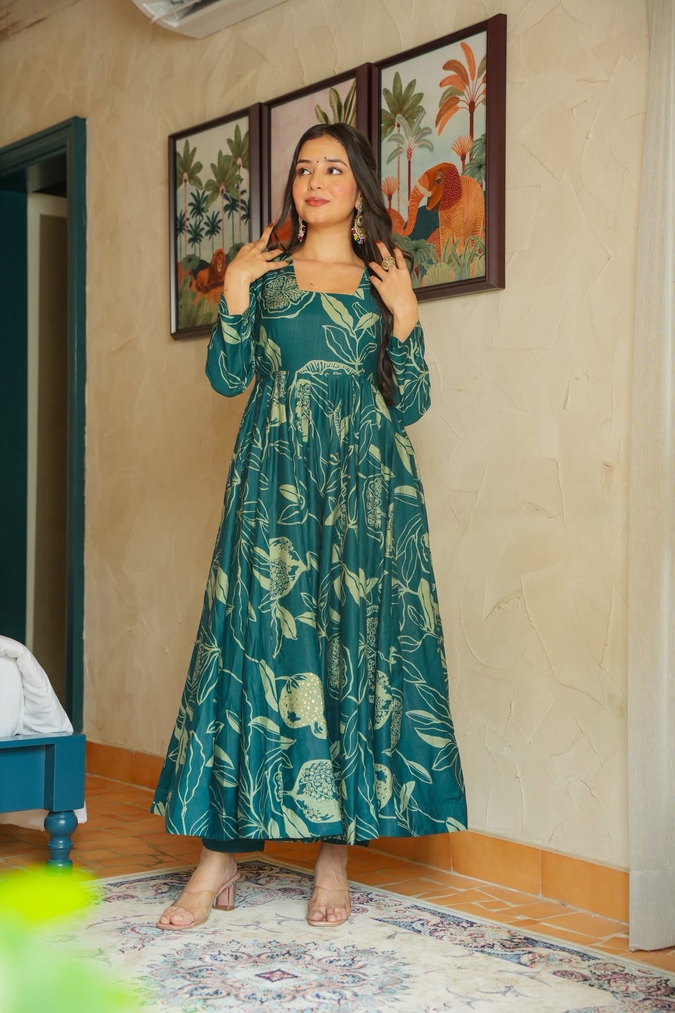 Sable Green Muslin Kurta Set