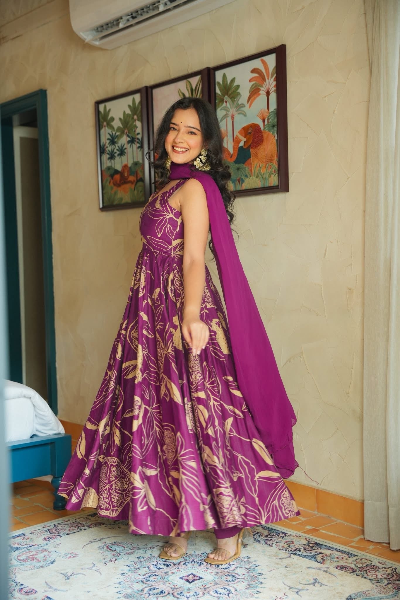 Parina Cotton Anarkali Suit Set