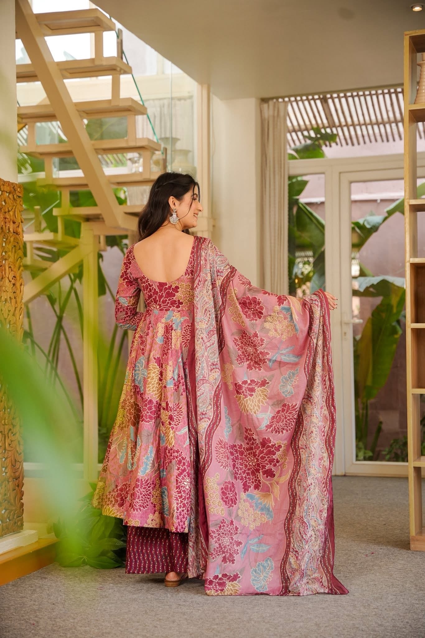 Mridhula Cotton Anarkali Suit Set