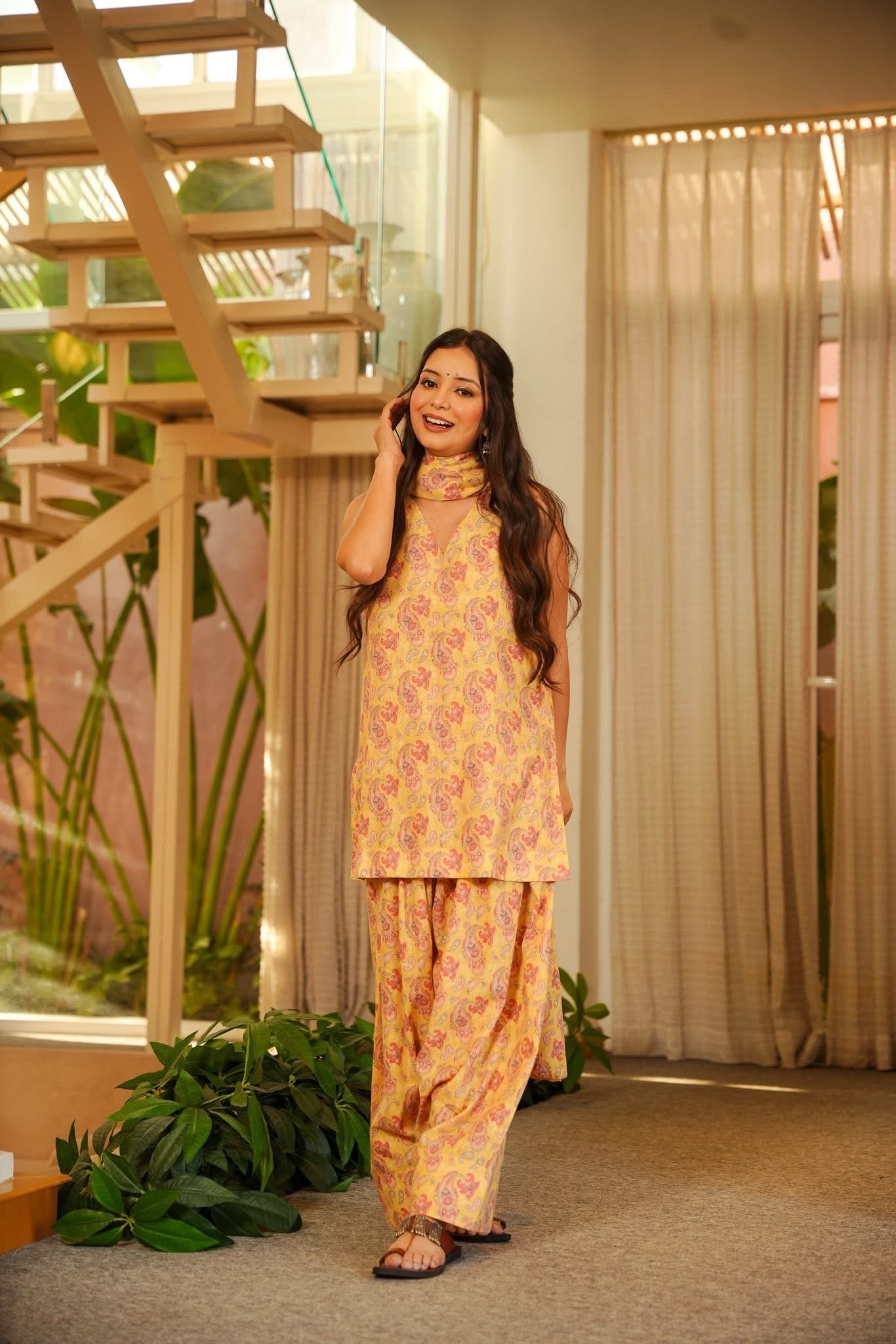 Ashlesha Printed Cotton Farsi Salwar Set