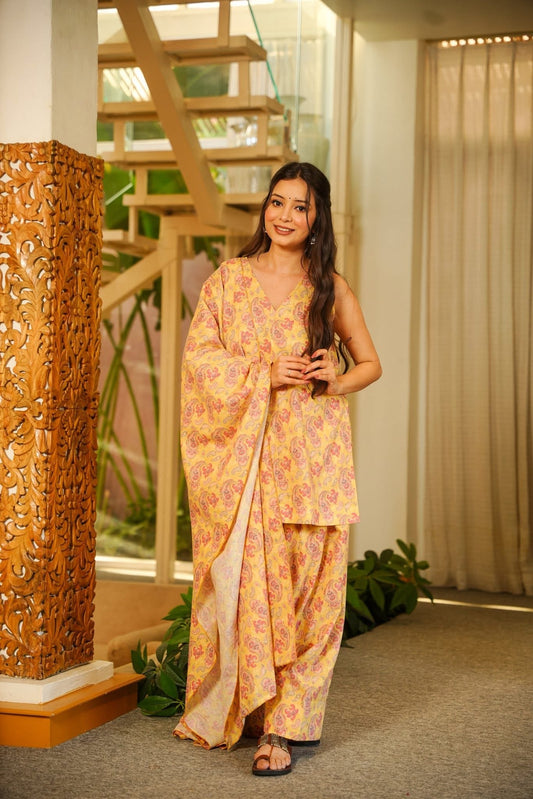 Ashlesha Printed Cotton Farsi Salwar Set