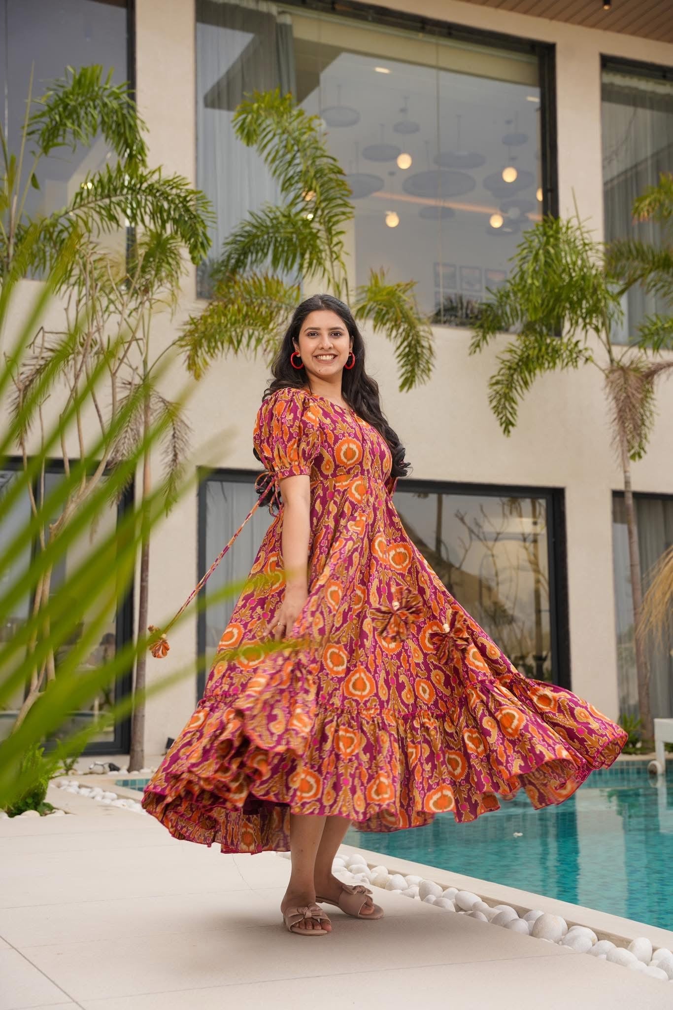 bohemian dress online india Indian Summer" Gauzy Indian Cotton Bohemian Dress Honeywood