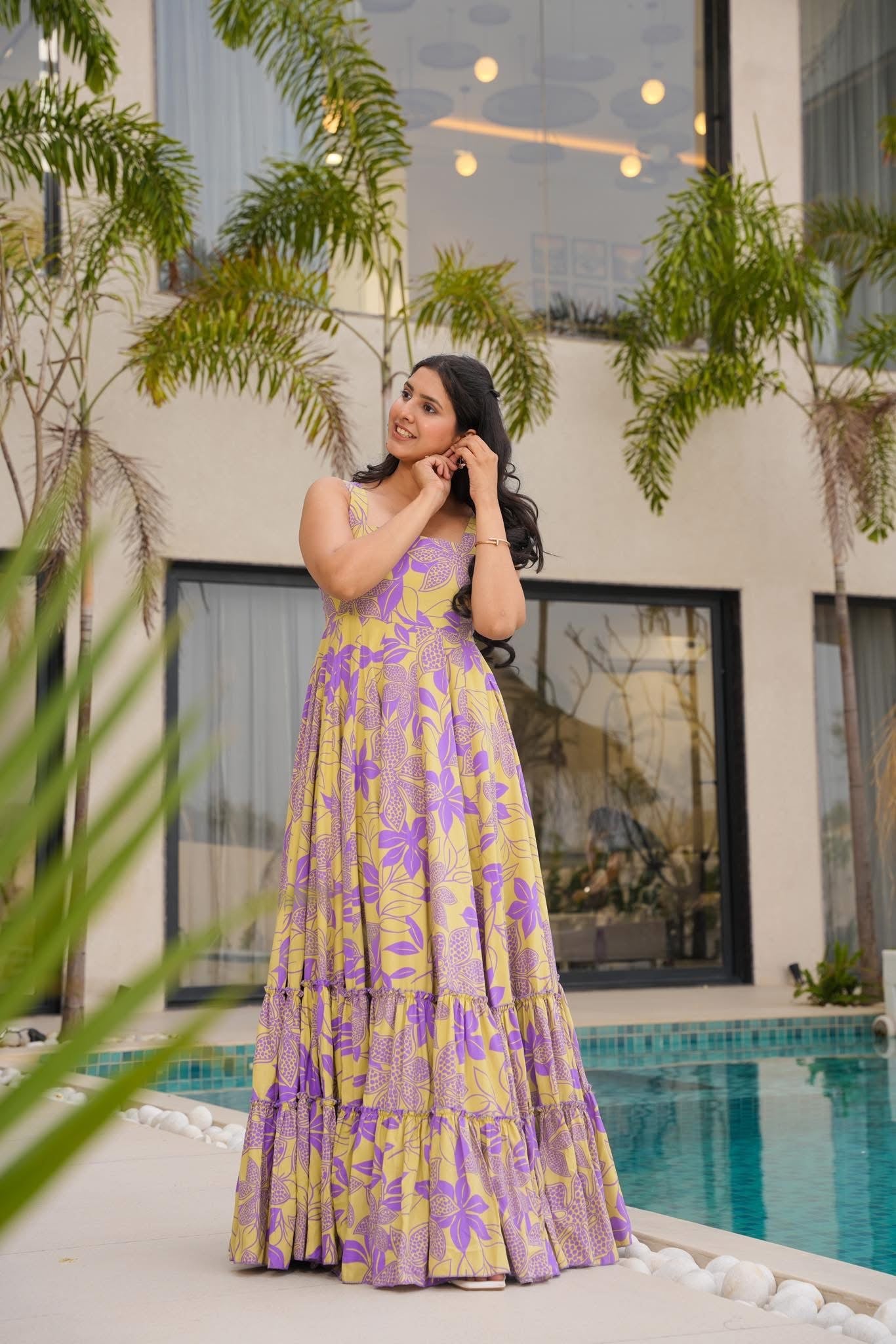 Buy Sunkissed Lavender Maxi Dress Online in India | Idaho Clothing Buy Sunkissed Lavender Maxi Dress Online in India | Idaho Clothing