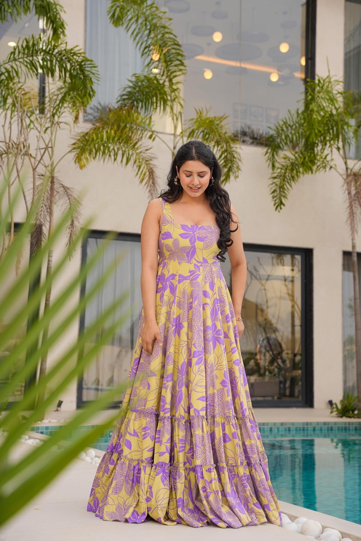 Buy Sunkissed Lavender Maxi Dress Online in India | Idaho Clothing Buy Sunkissed Lavender Maxi Dress Online in India | Idaho Clothing