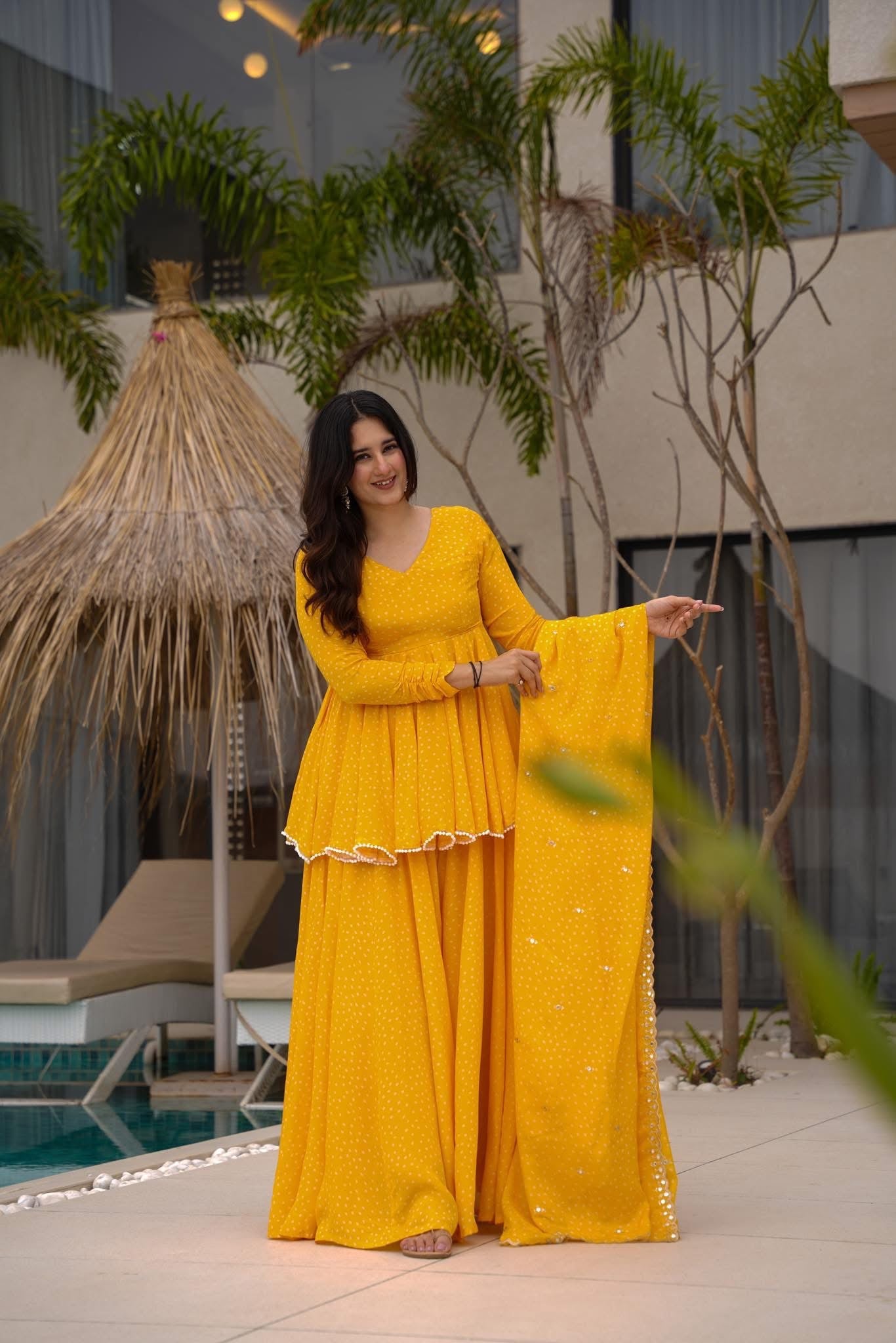 mustard yellow dress online india Buy Radiant Mustard Yellow Indo Western Online in India @Mohey